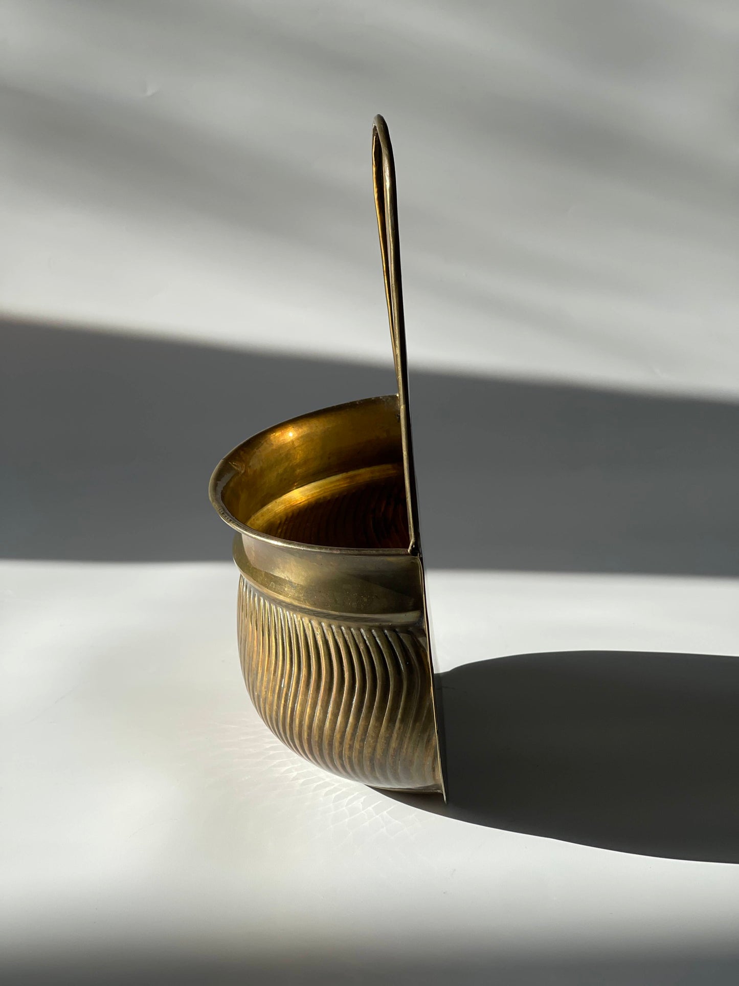 Vintage Brass Wall Pocket