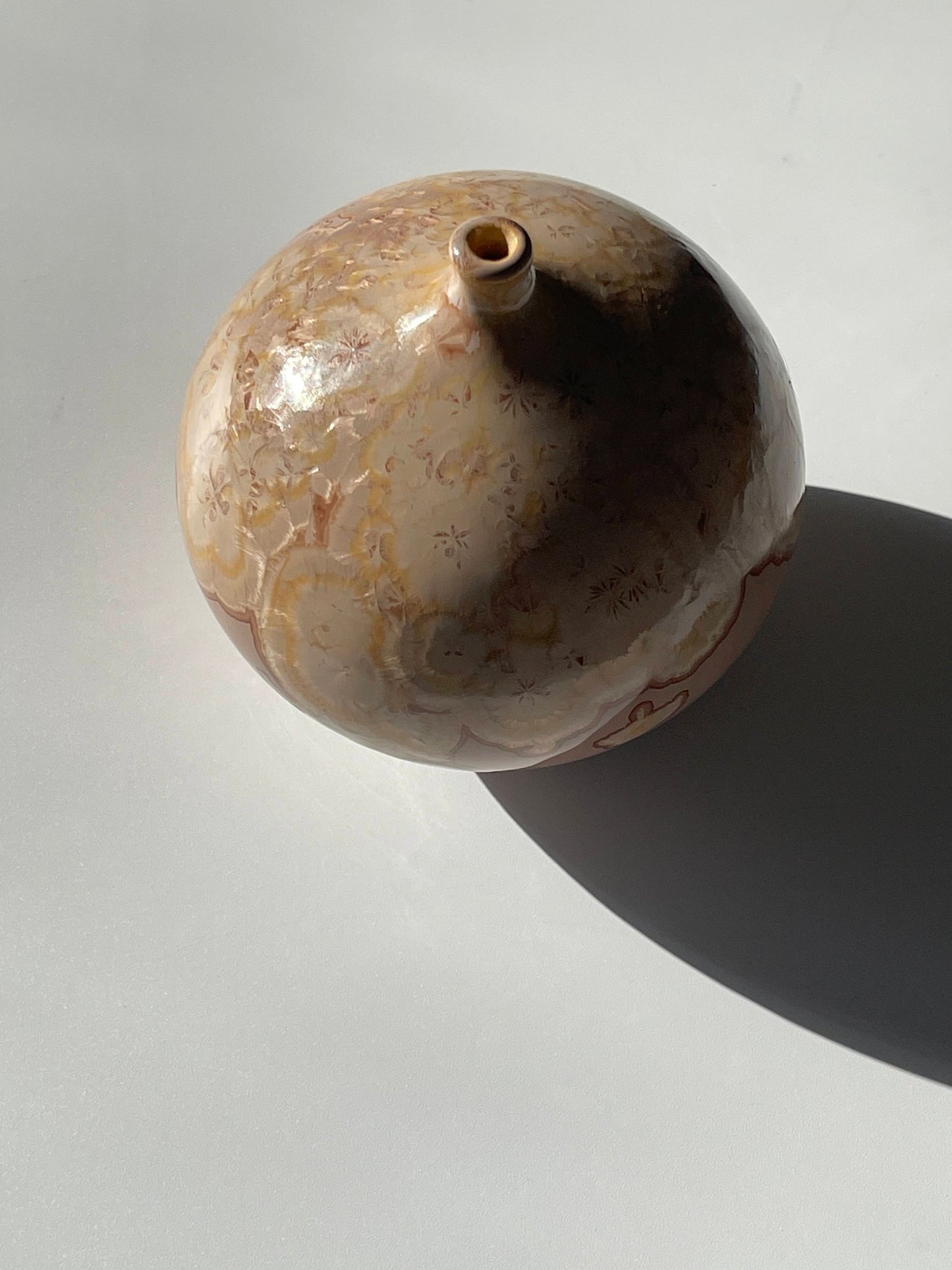 Rosslyn Reed Studio Pottery Crystalline Vase