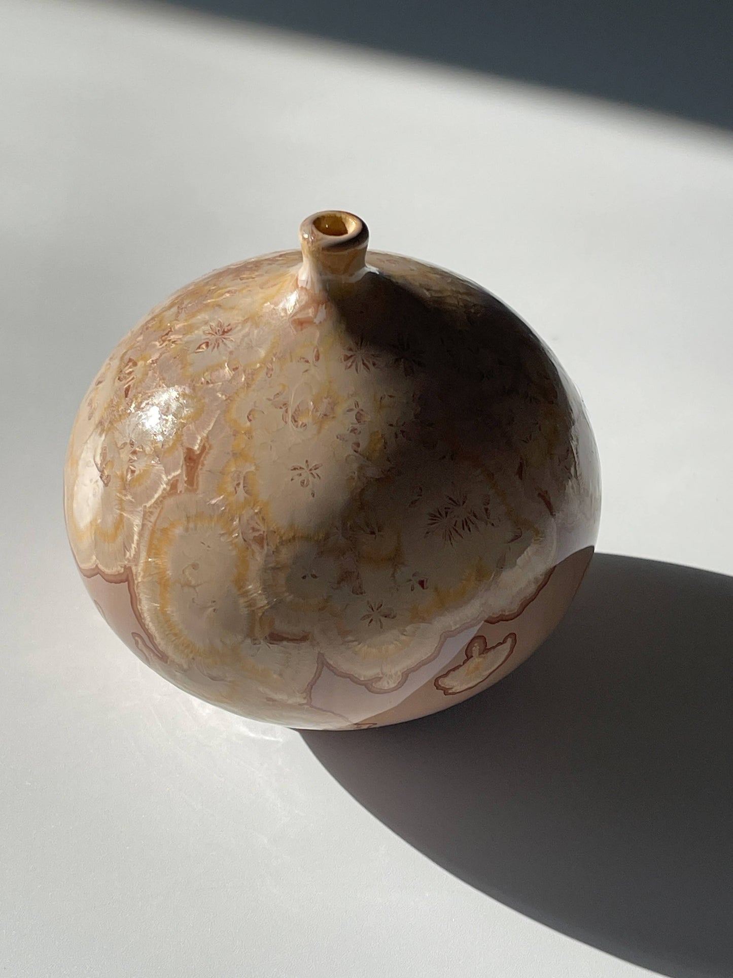 Rosslyn Reed Studio Pottery Crystalline Vase