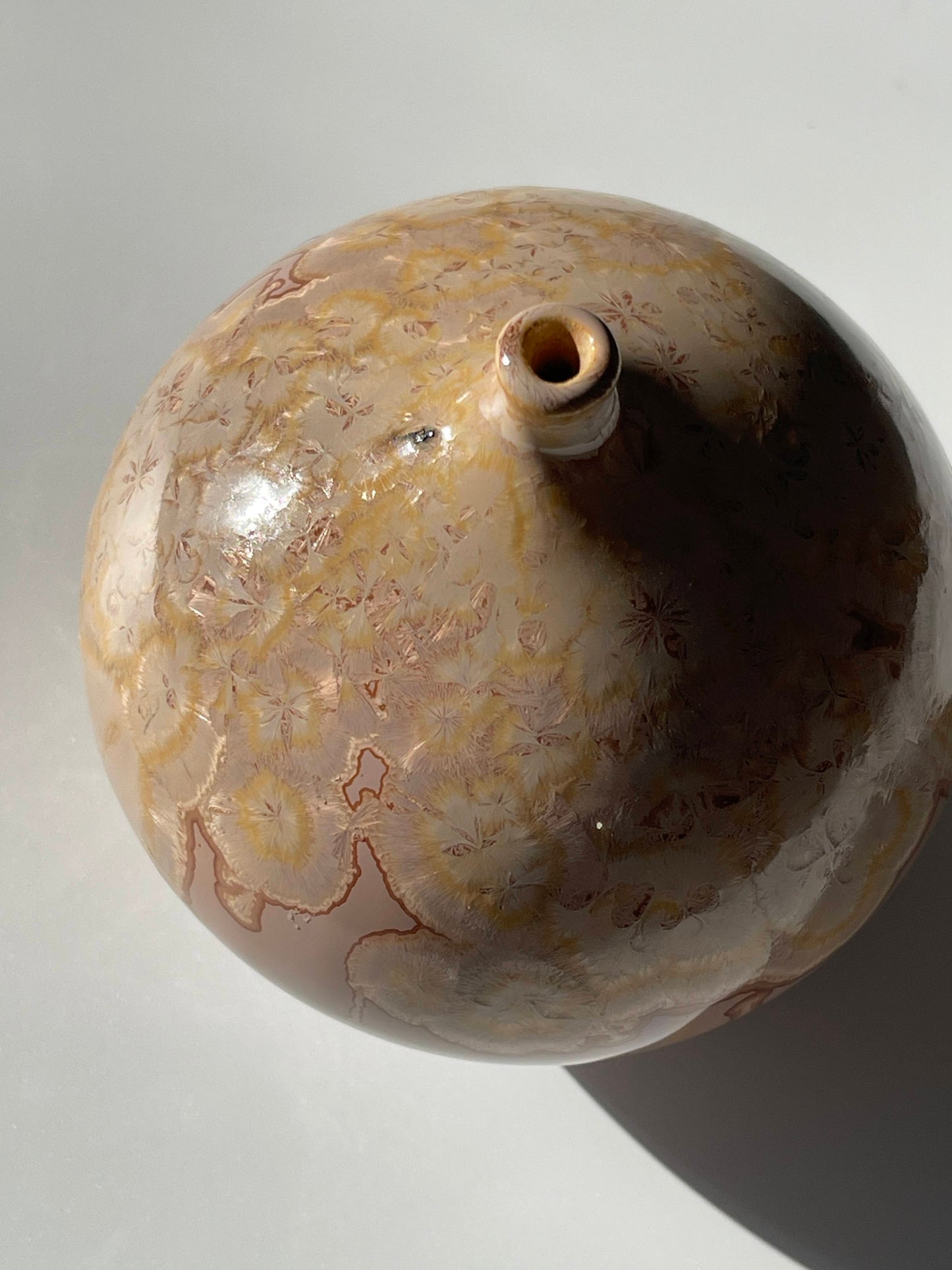 Rosslyn Reed Studio Pottery Crystalline Vase
