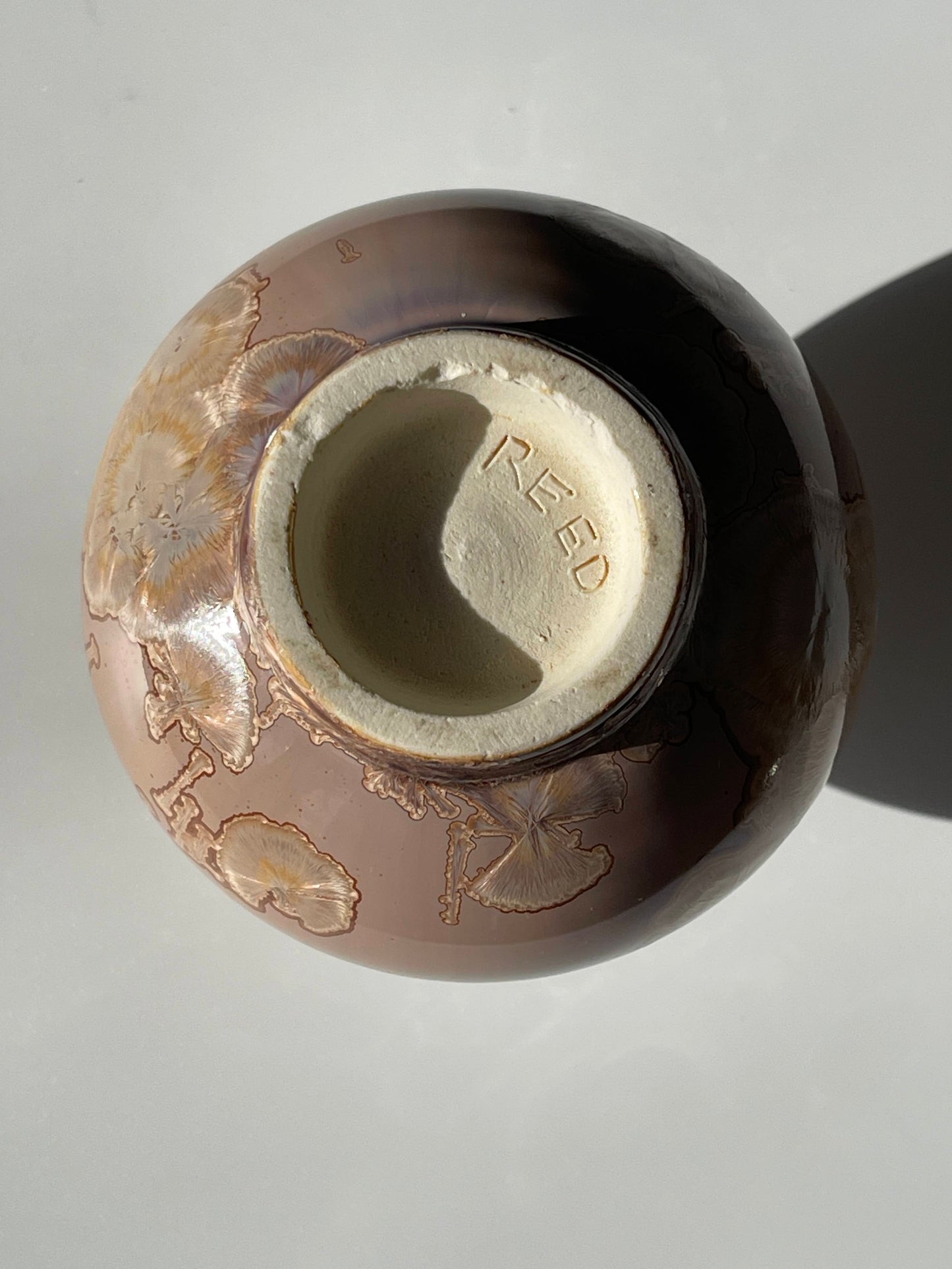 Rosslyn Reed Studio Pottery Crystalline Vase