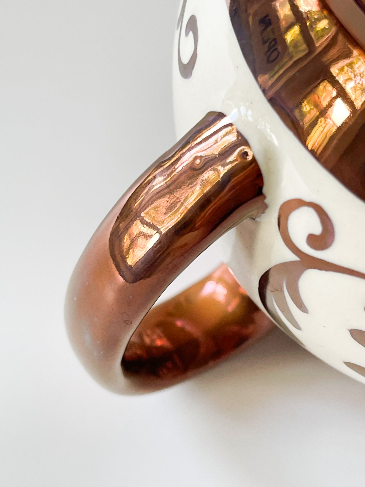 Vintage Wade England Copper Lustre Milk Pitcher