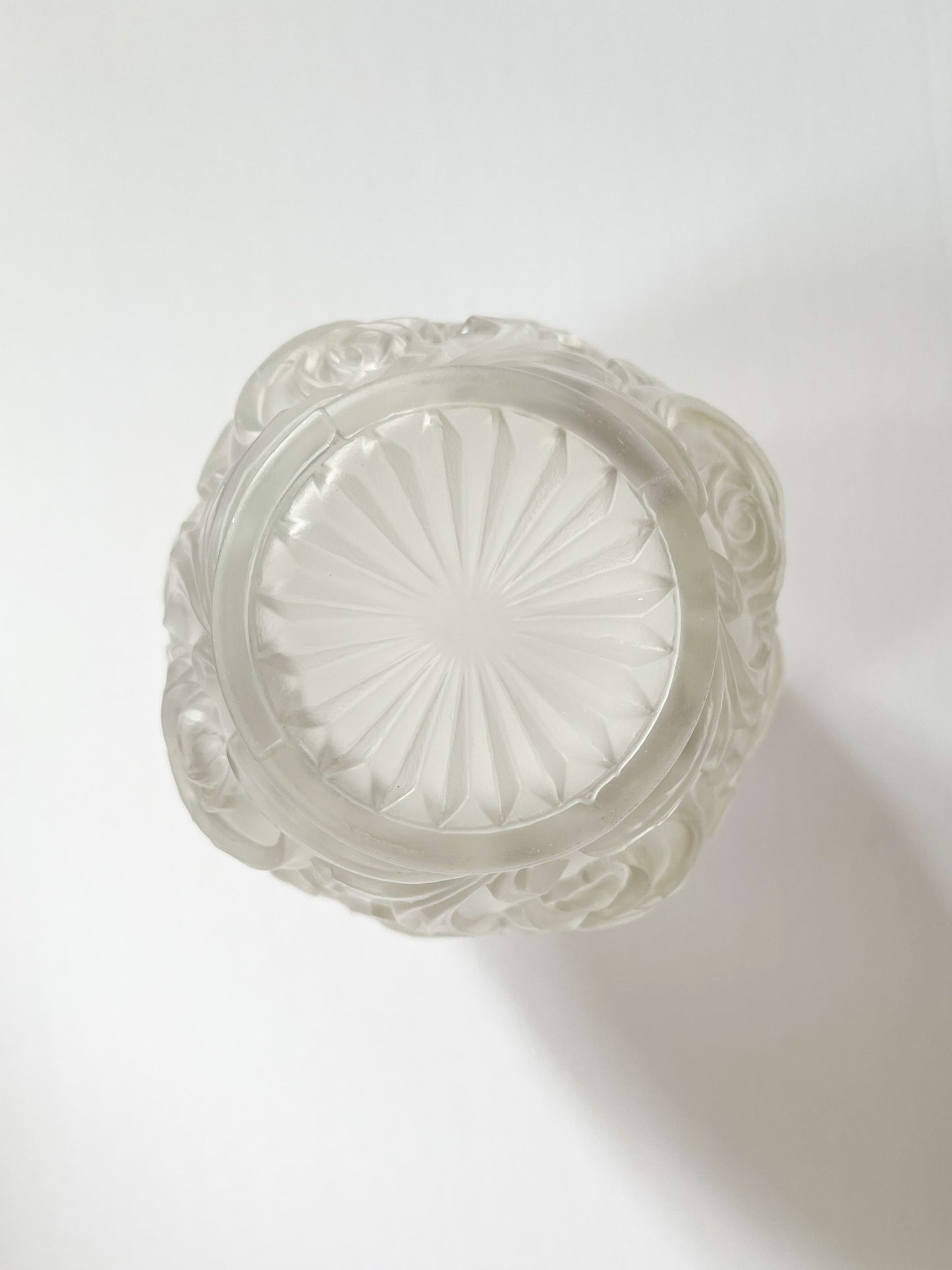 Antique Art Deco Satin Glass Rose Vase