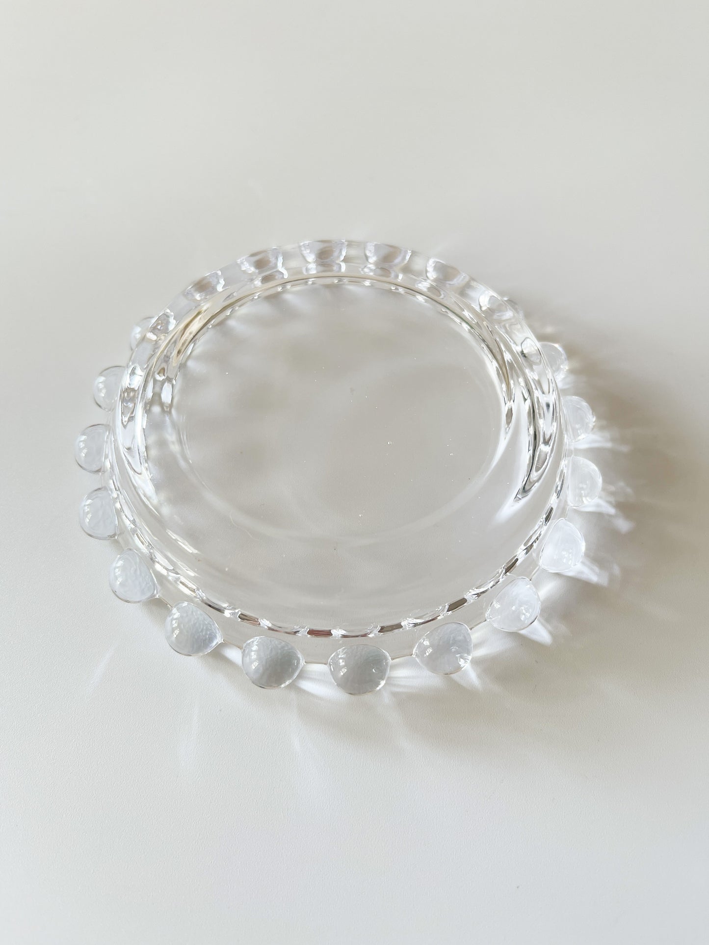 Vintage Glass Dome Butter Dish