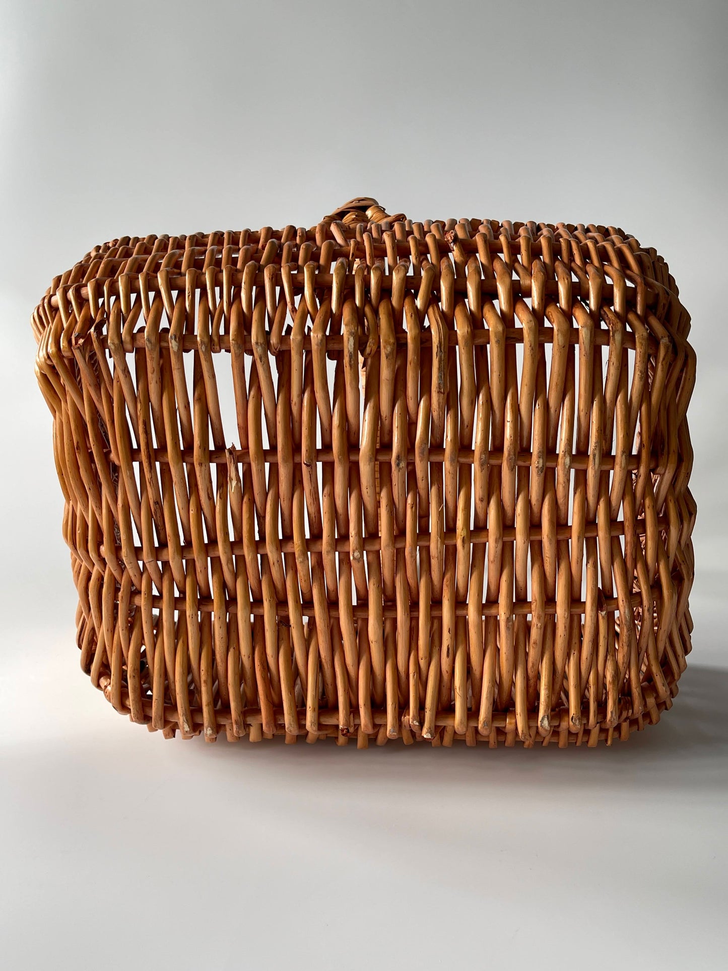 Vintage Extra Large Handwoven Wicker Basket