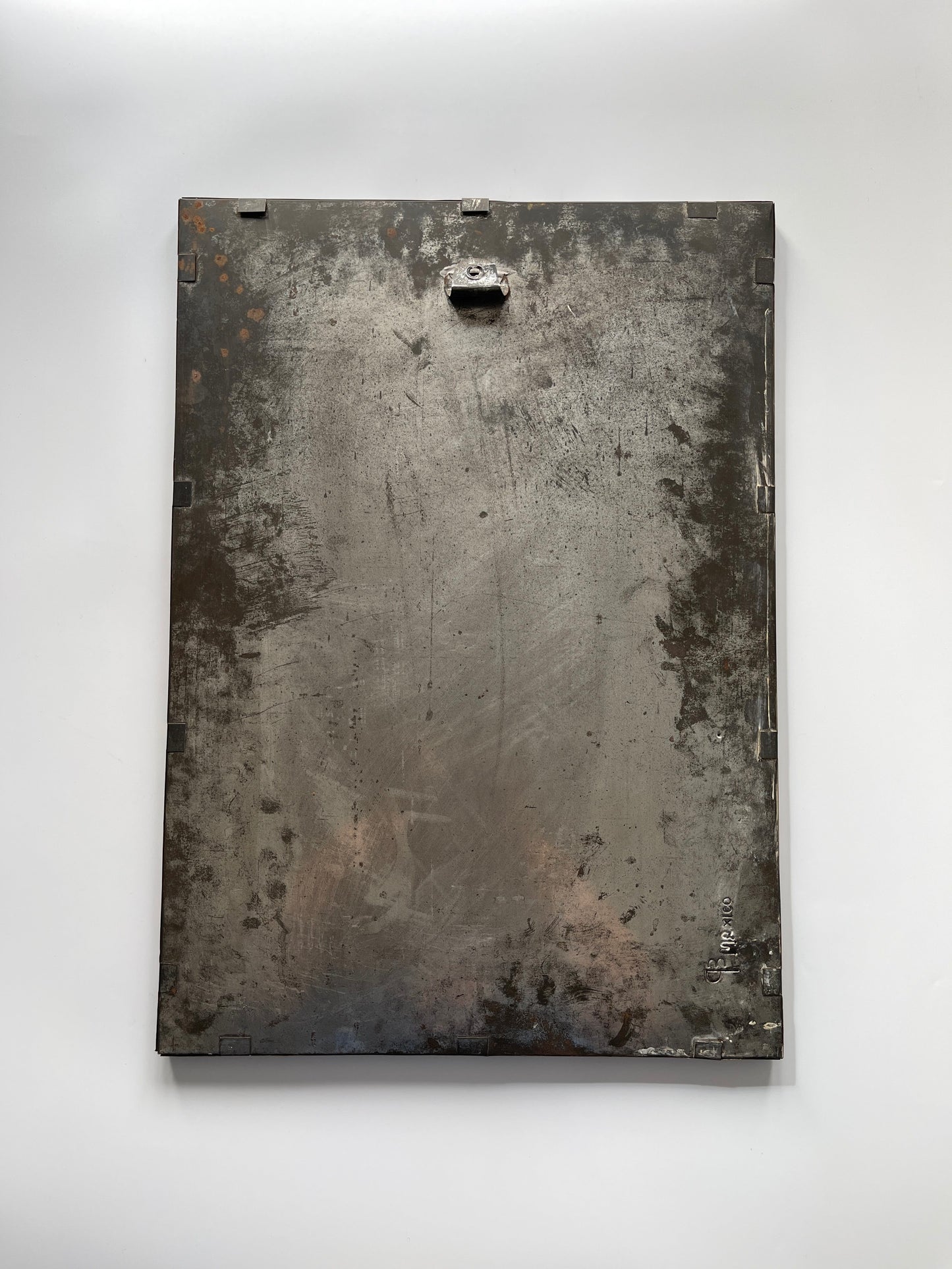 Rare Midcentury Brutalist Mirror by Gene Byron