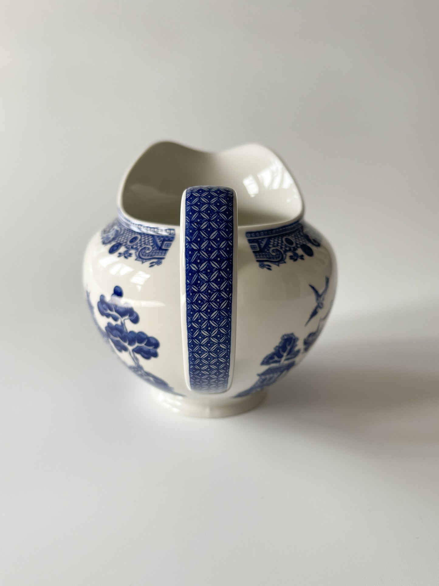 Vintage Johnson Brothers Blue Willow Pitcher