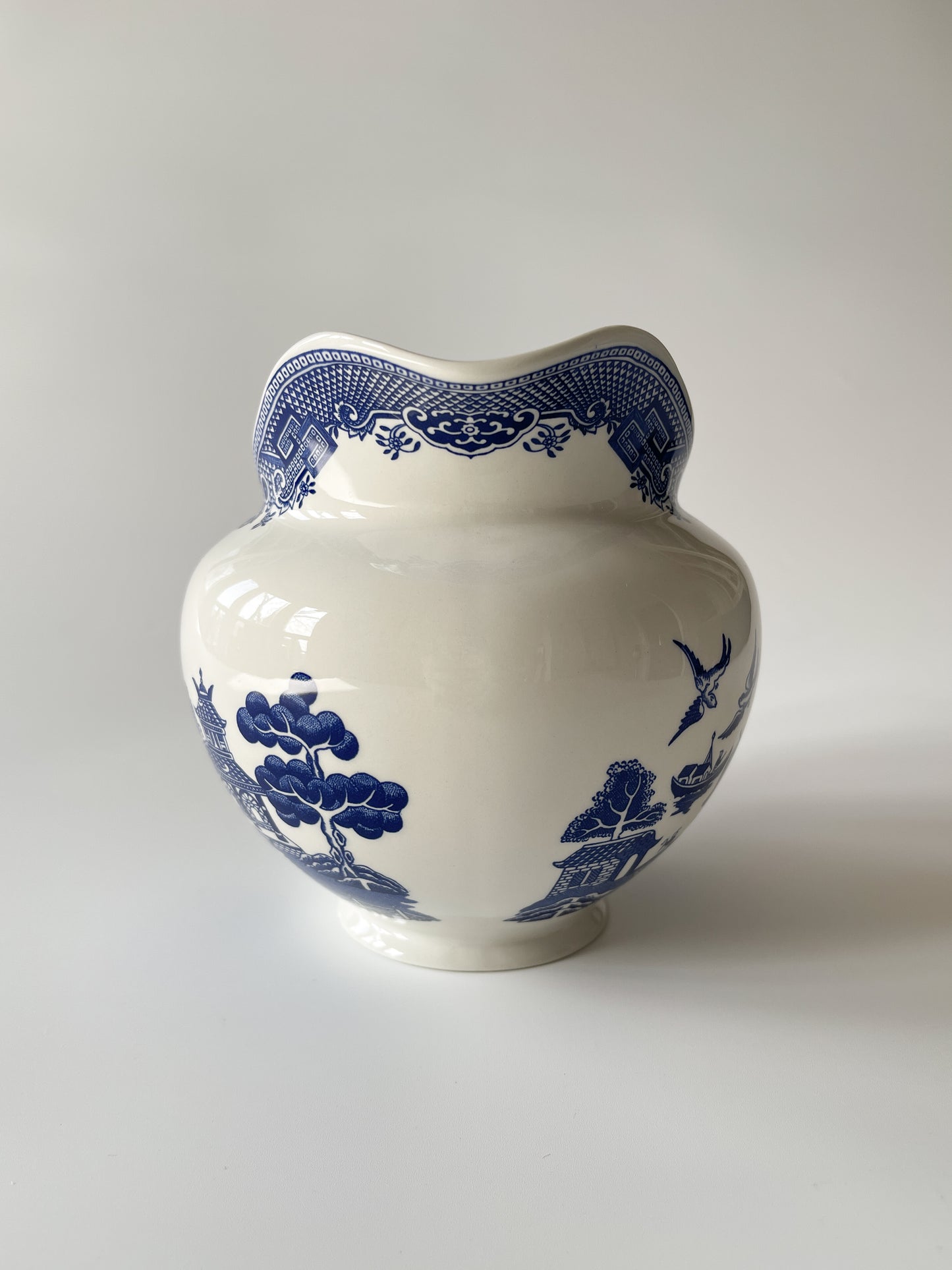 Vintage Johnson Brothers Blue Willow Pitcher