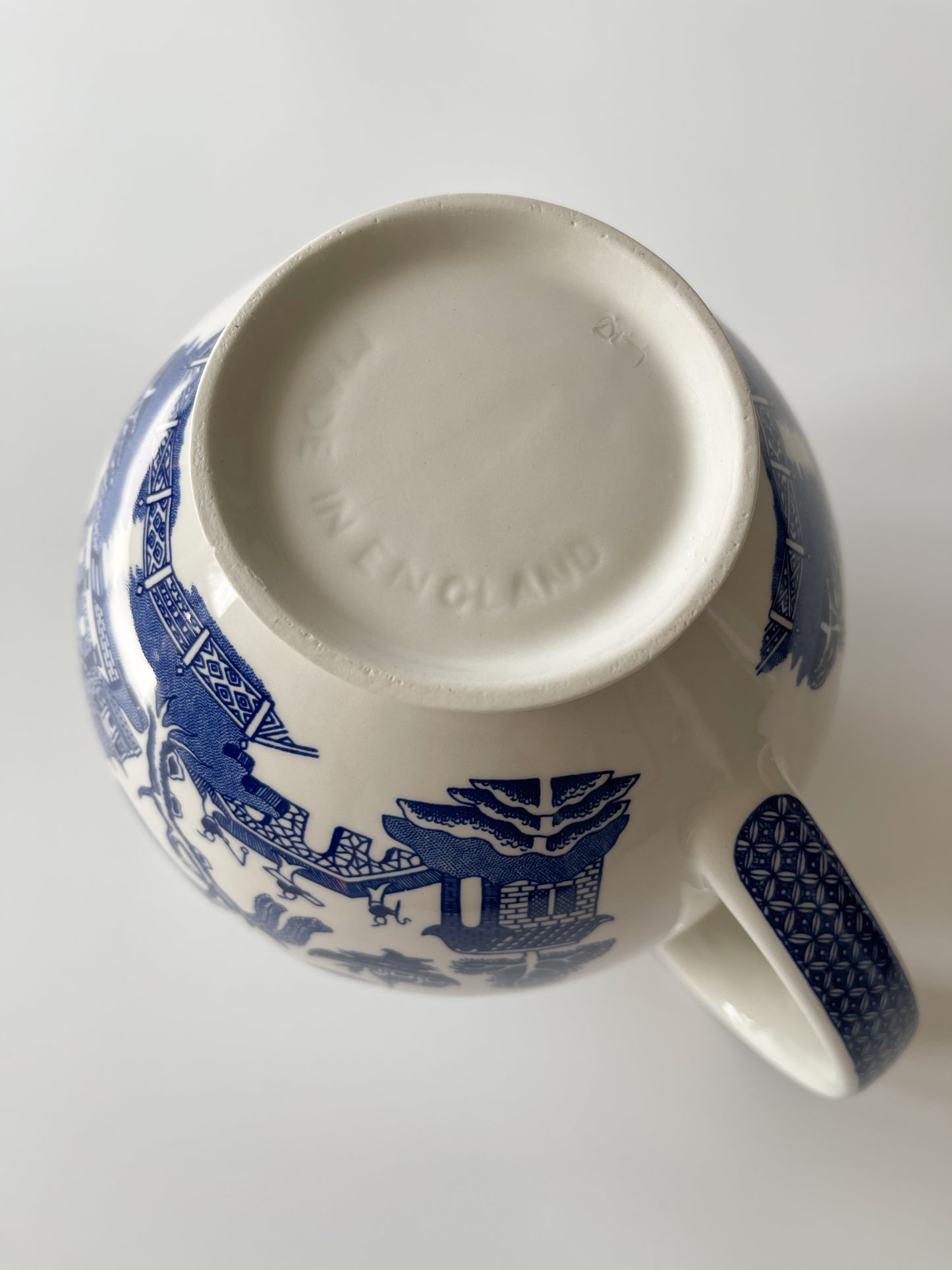 Vintage Johnson Brothers Blue Willow Pitcher