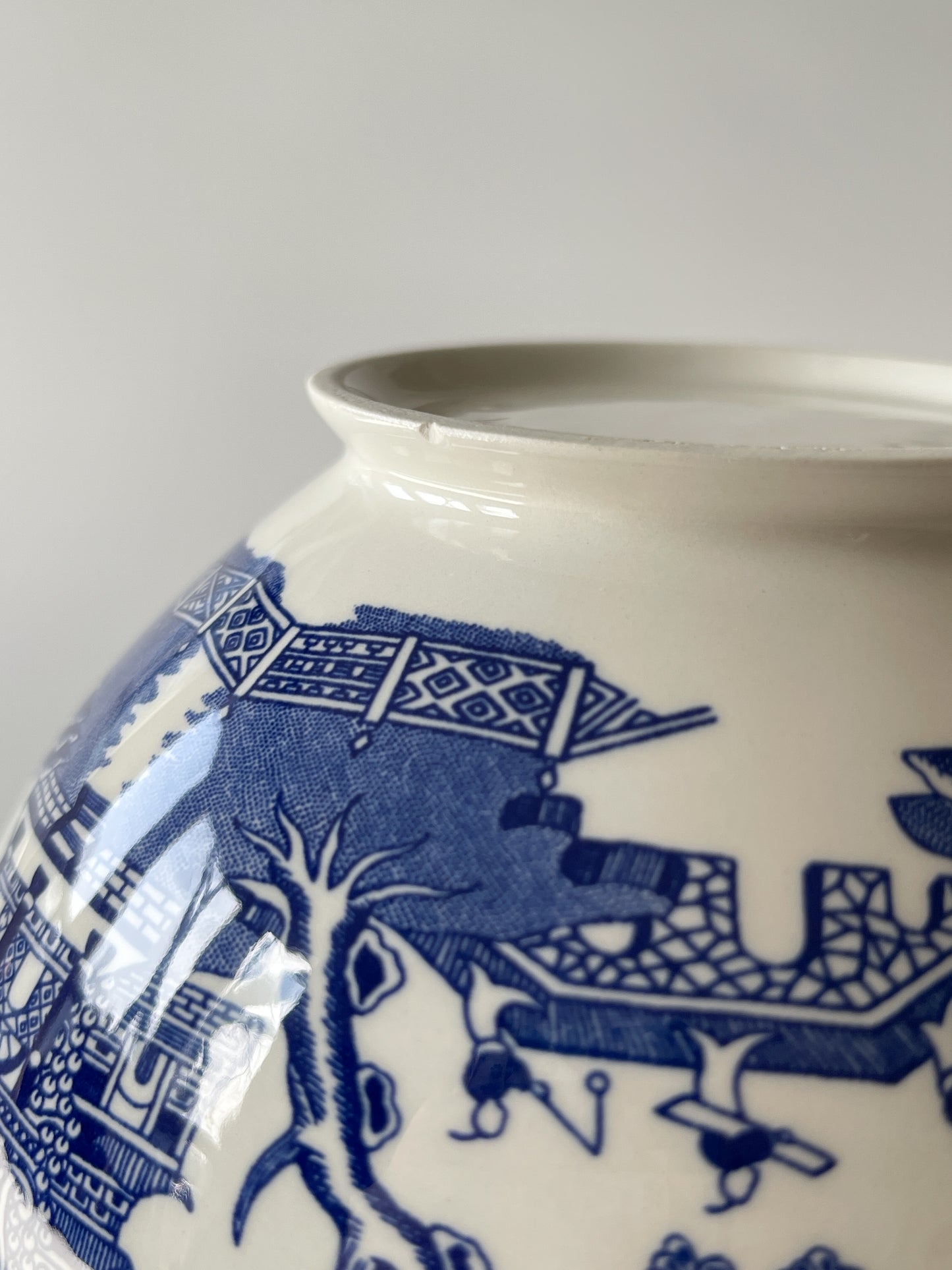 Vintage Johnson Brothers Blue Willow Pitcher