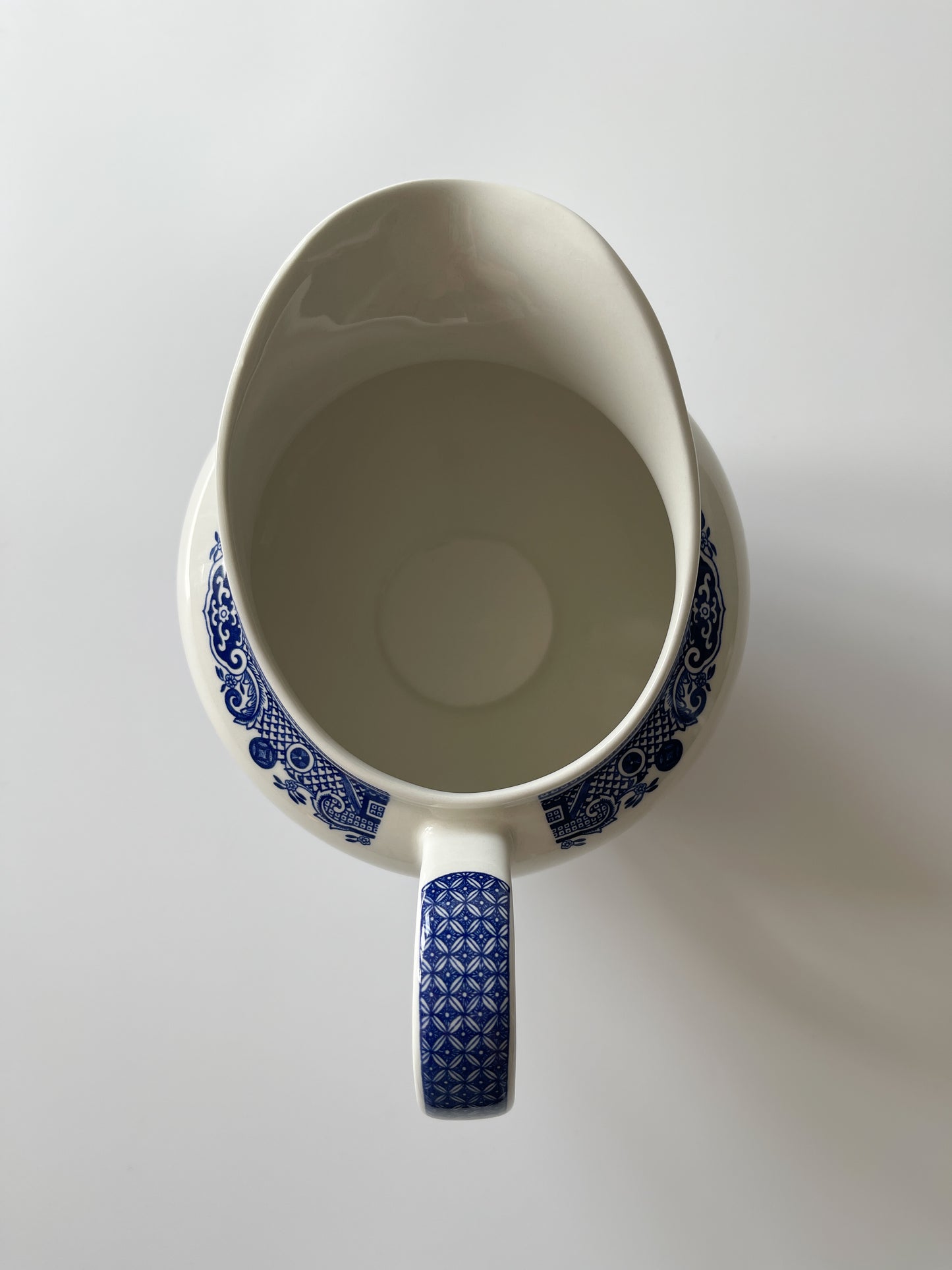 Vintage Johnson Brothers Blue Willow Pitcher