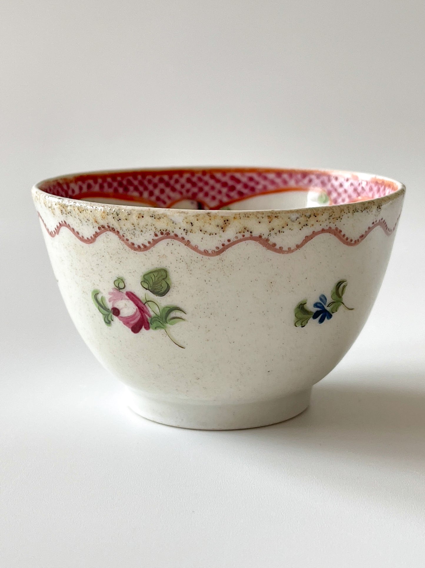 Antique English Porcelain Tea Bowl & Saucer