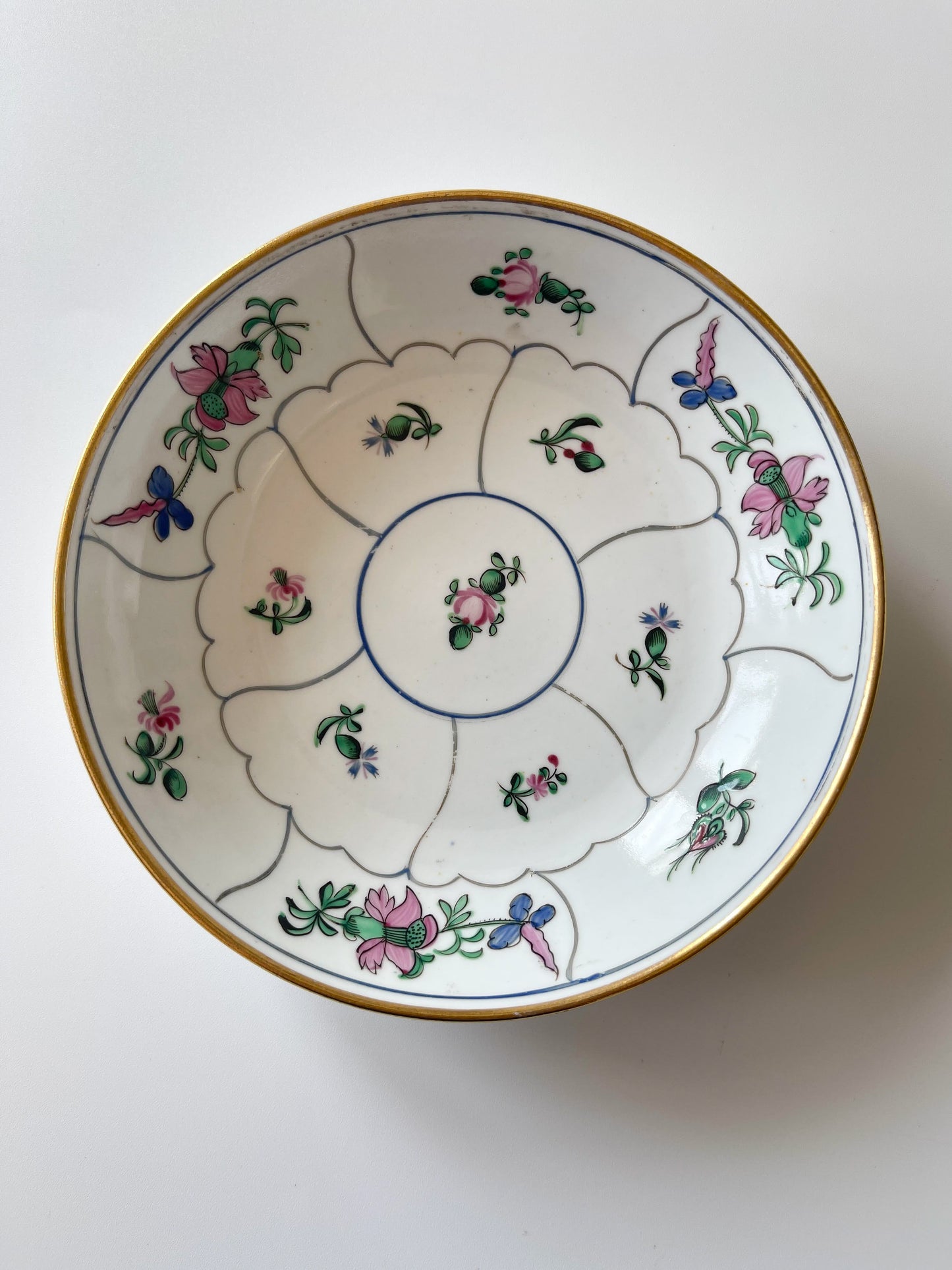 Antique English Porcelain Tea Cup and Saucer
