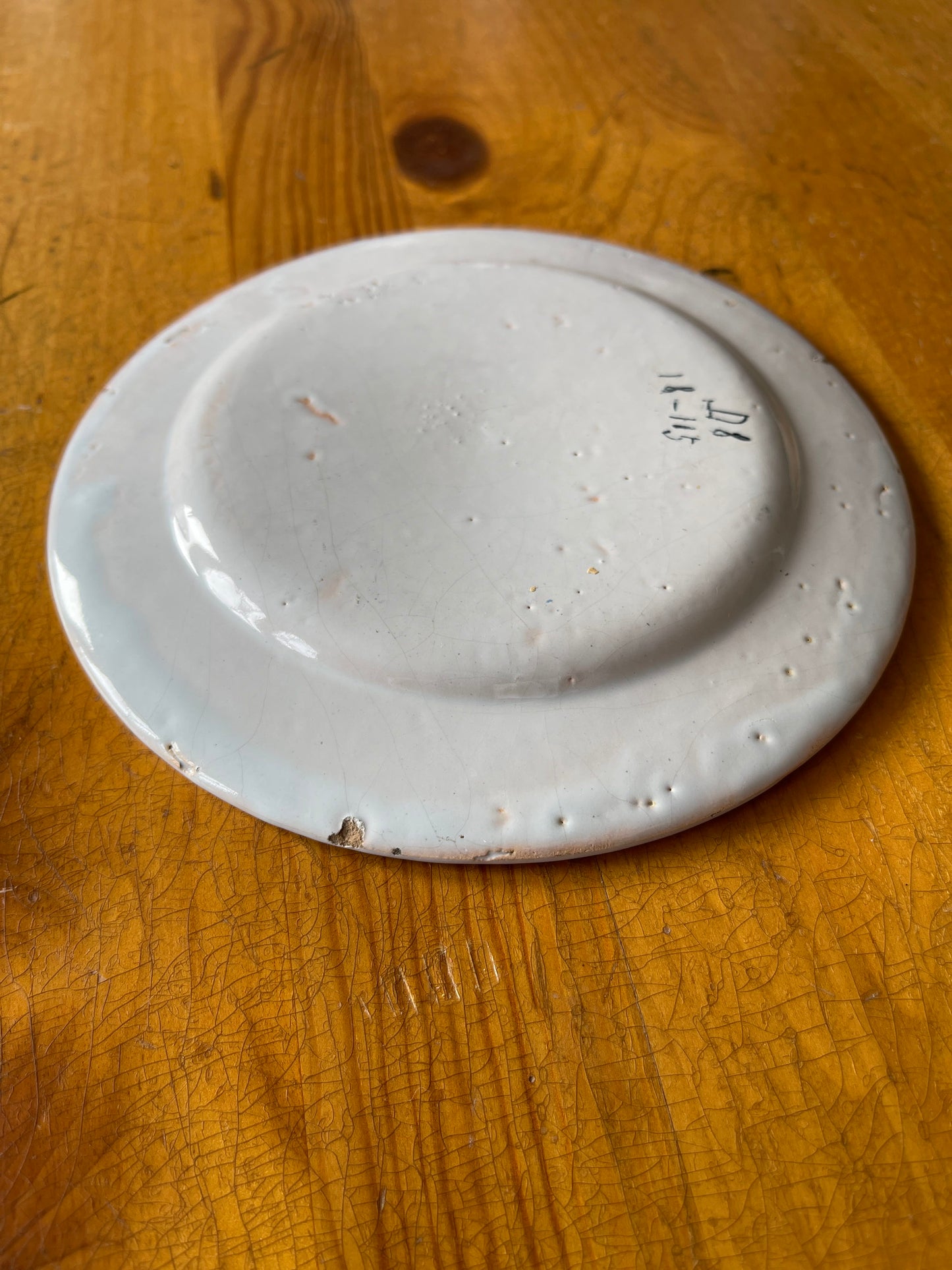 Antique French Fleur-de-Lis Lannion Plate