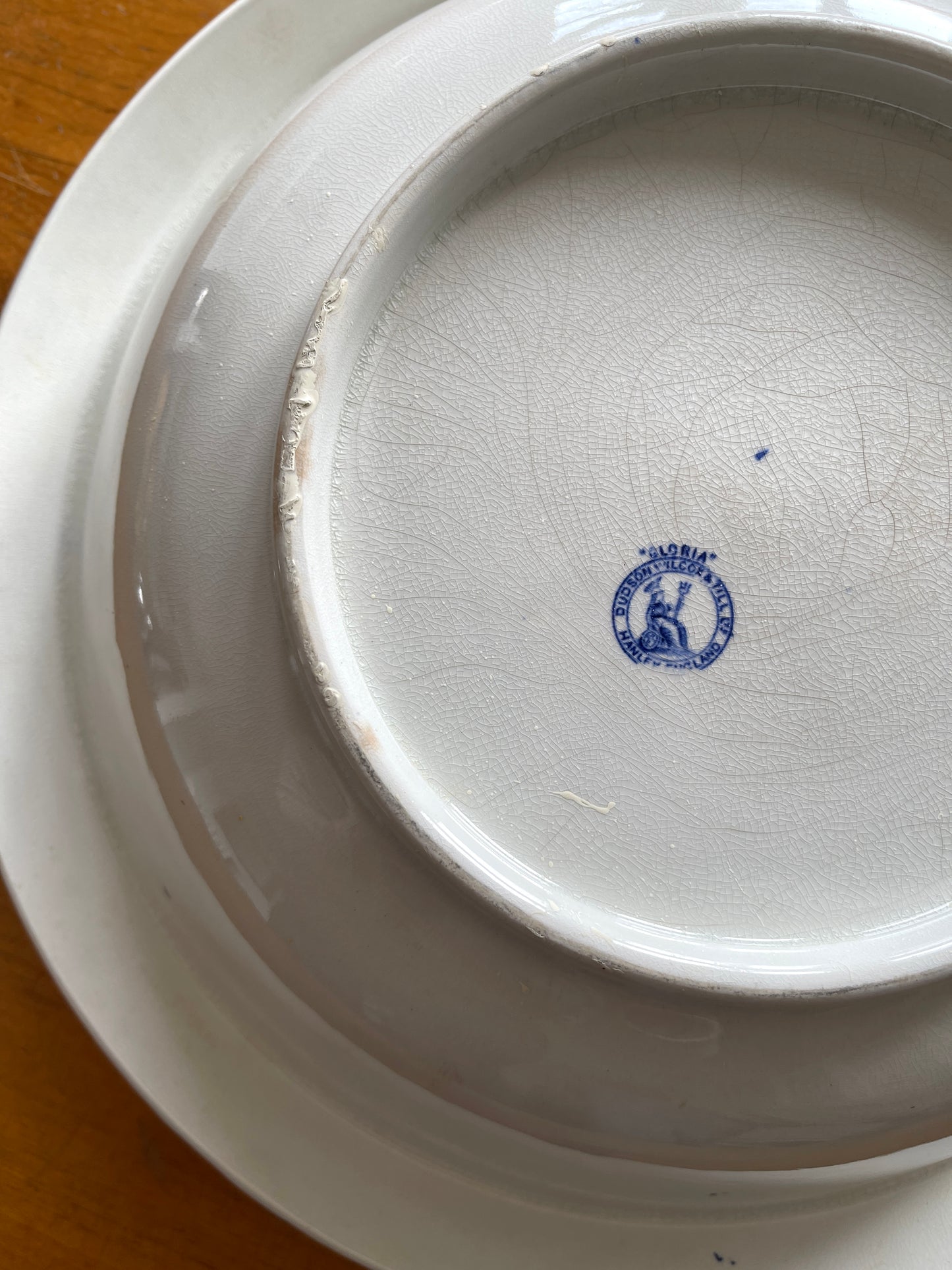 Antique English Transferware Wash Basin Bowl