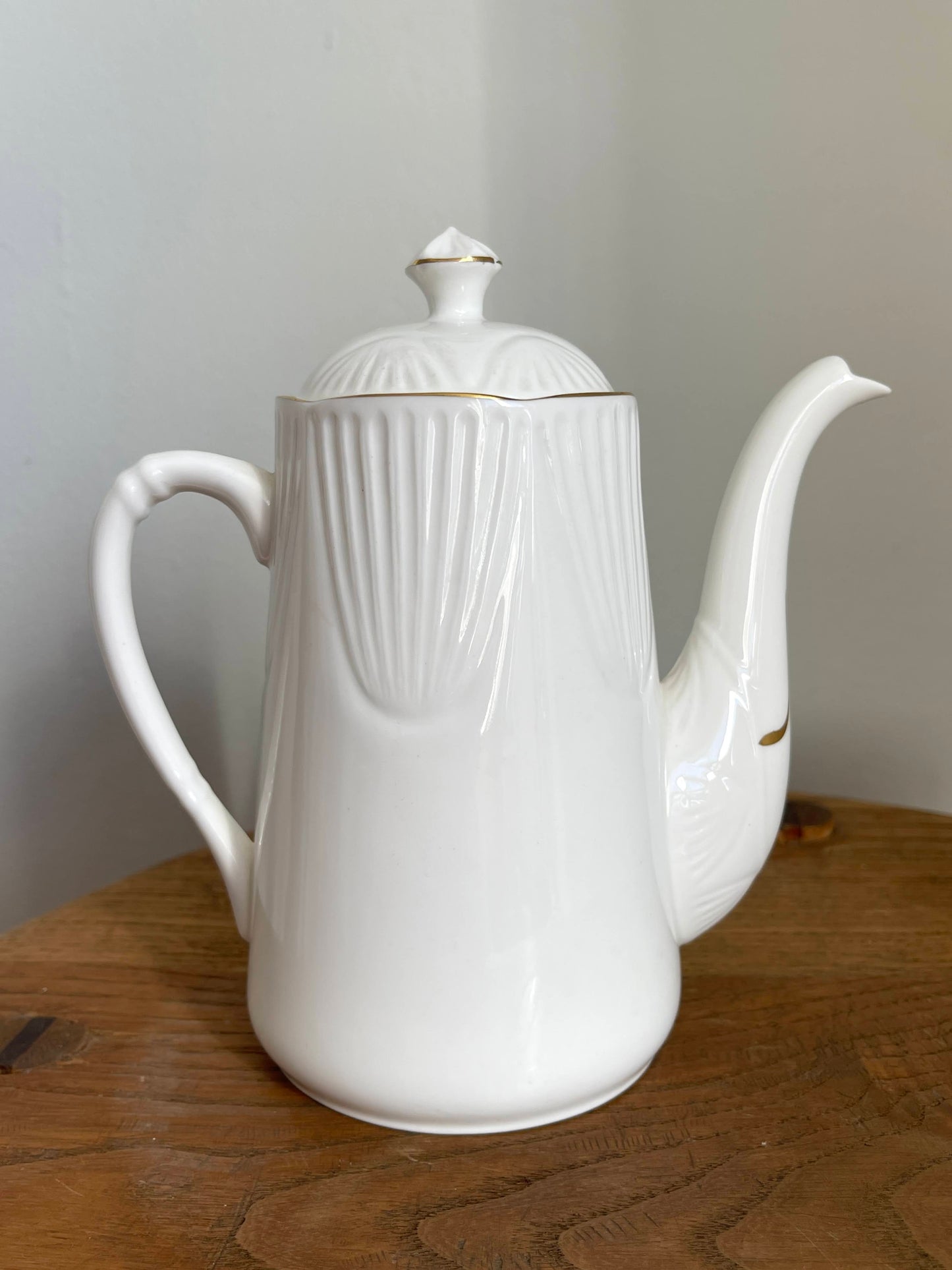 Vintage Crown Staffordshire Petite Gold Personal Coffee Pot