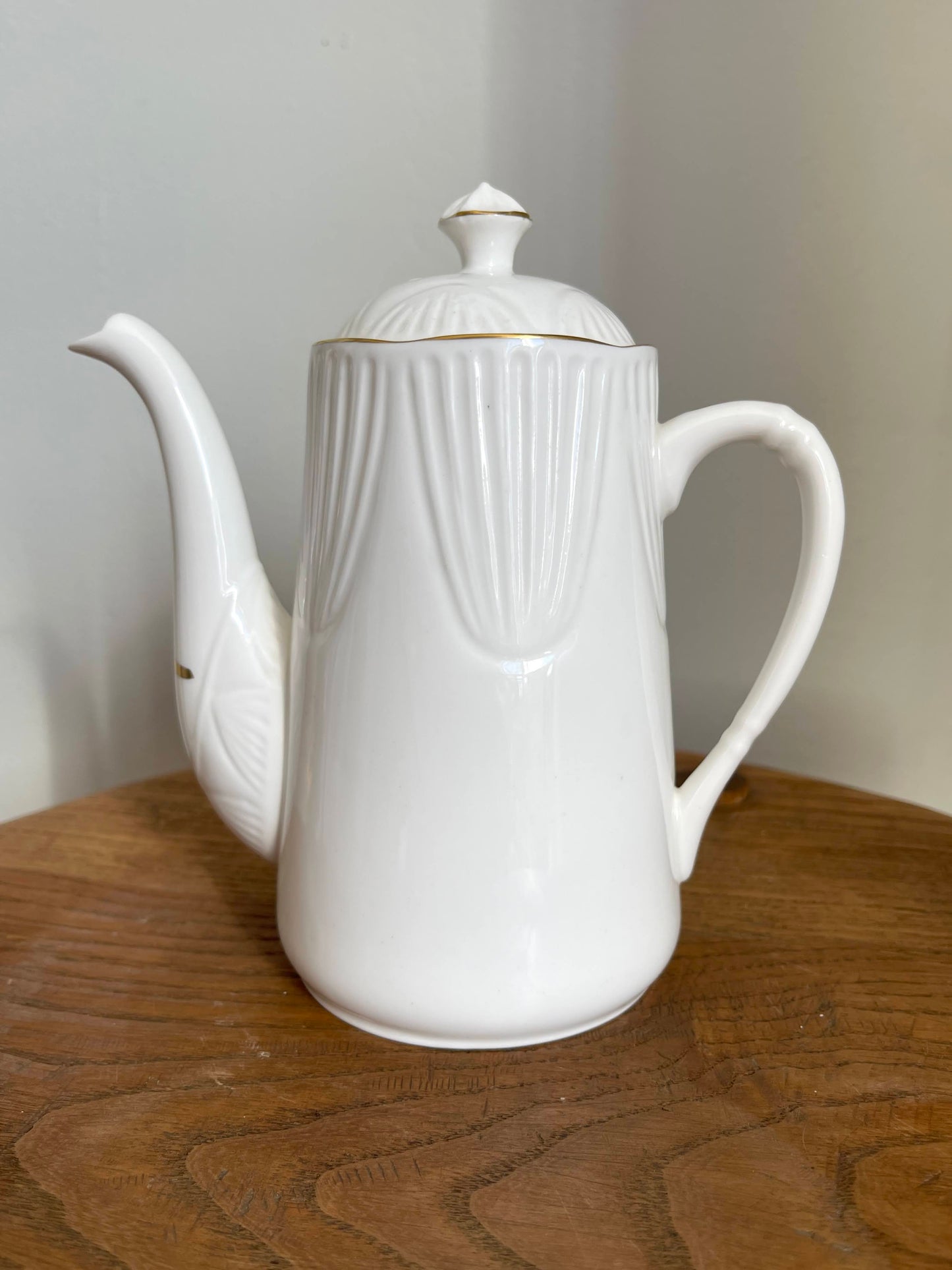 Vintage Crown Staffordshire Petite Gold Personal Coffee Pot