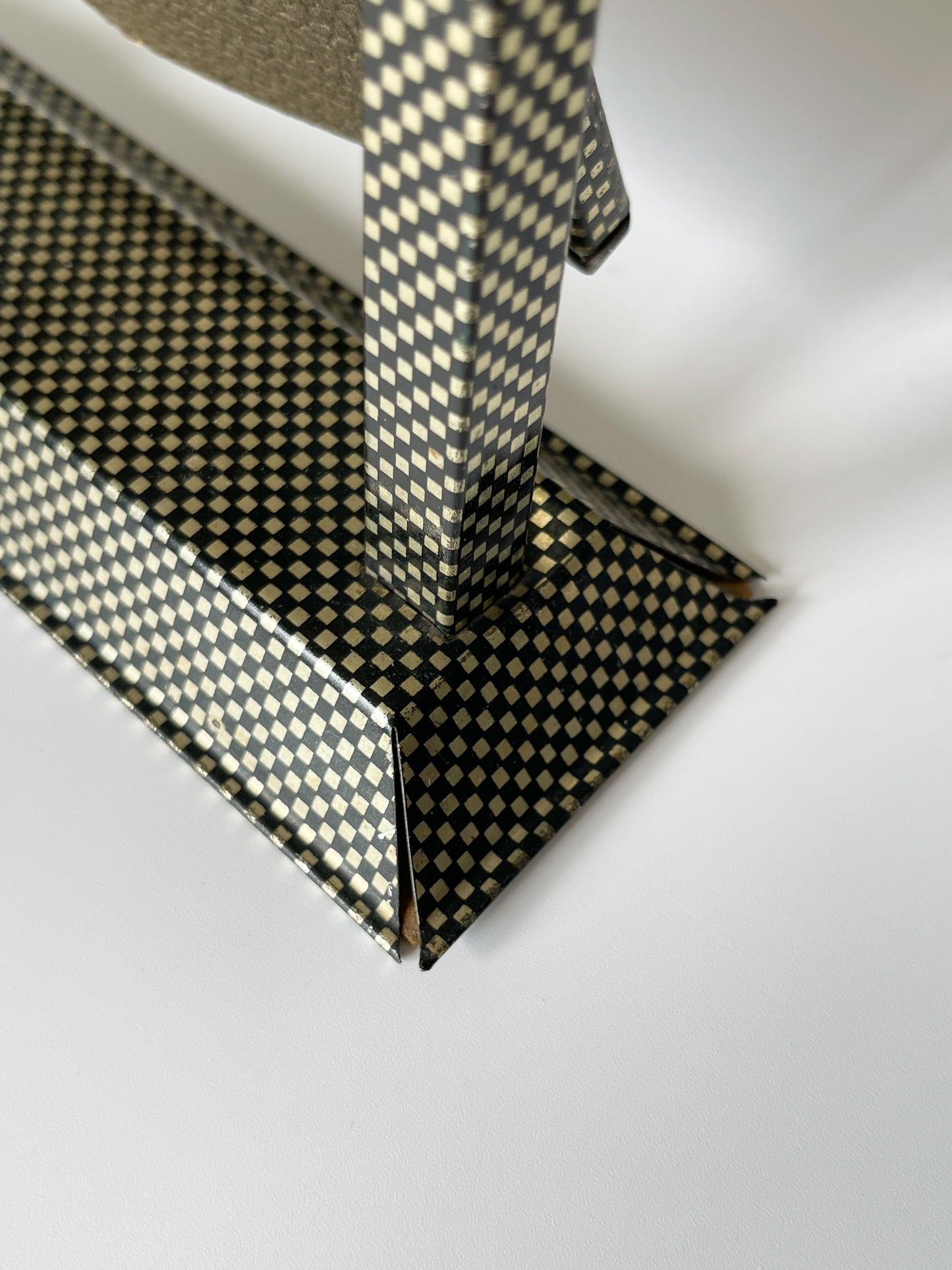 Art Deco Metal Checkerboard Swivel Picture Frame