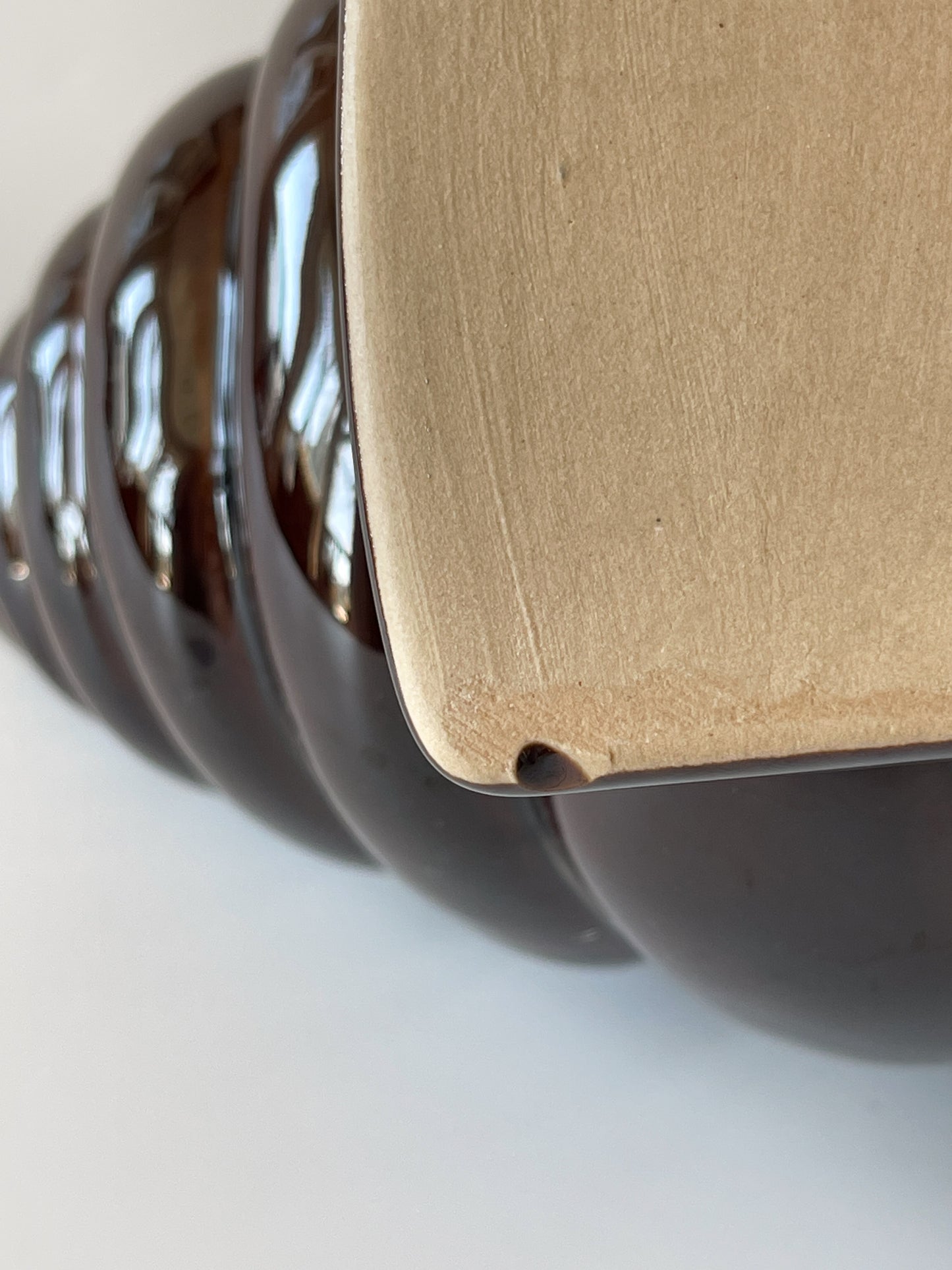 Vintage Organic Modern Footed Mantle Vase