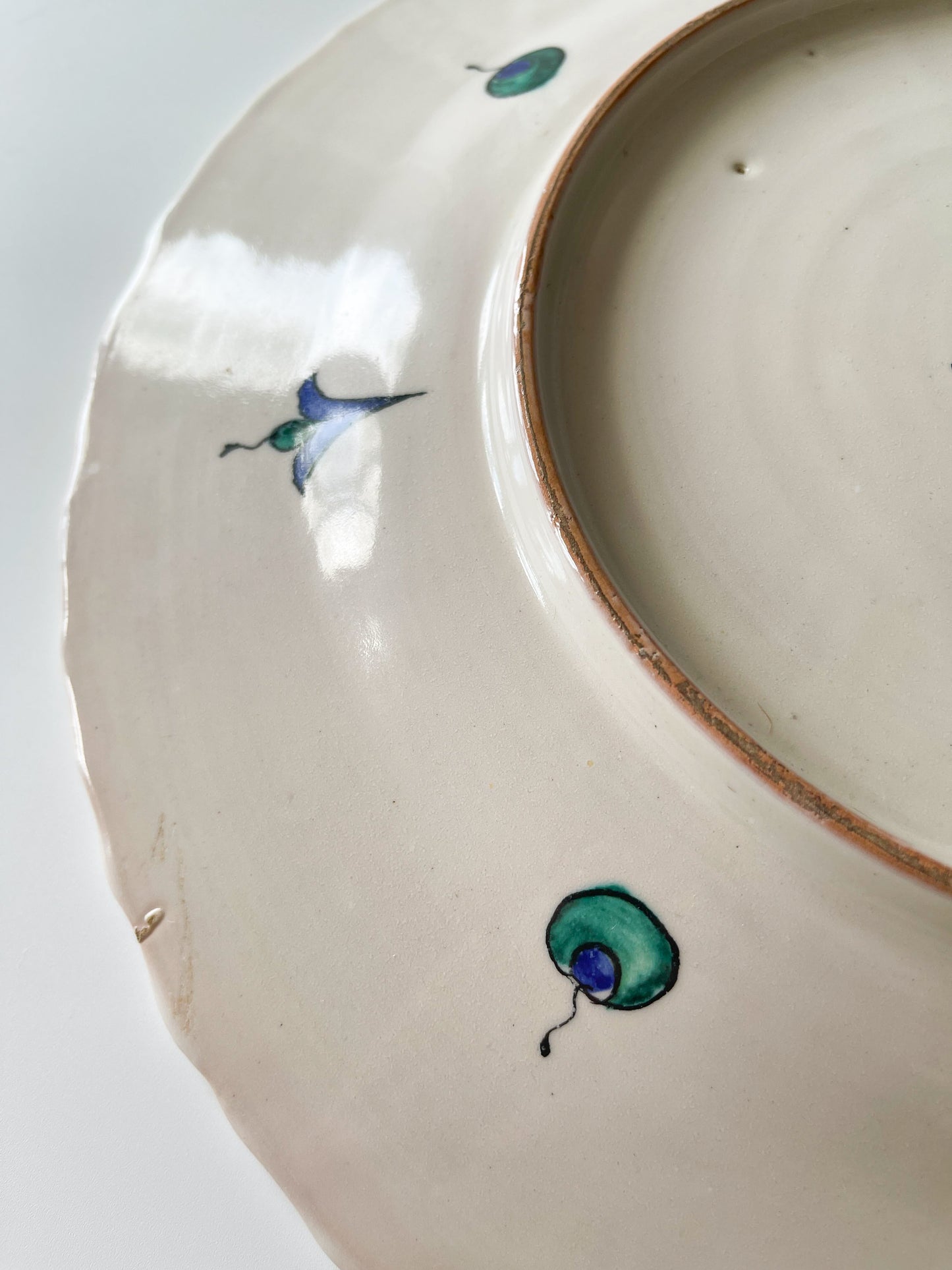 Vintage Greek Icaro Rhodes Iznik-Style Ceramic Charger