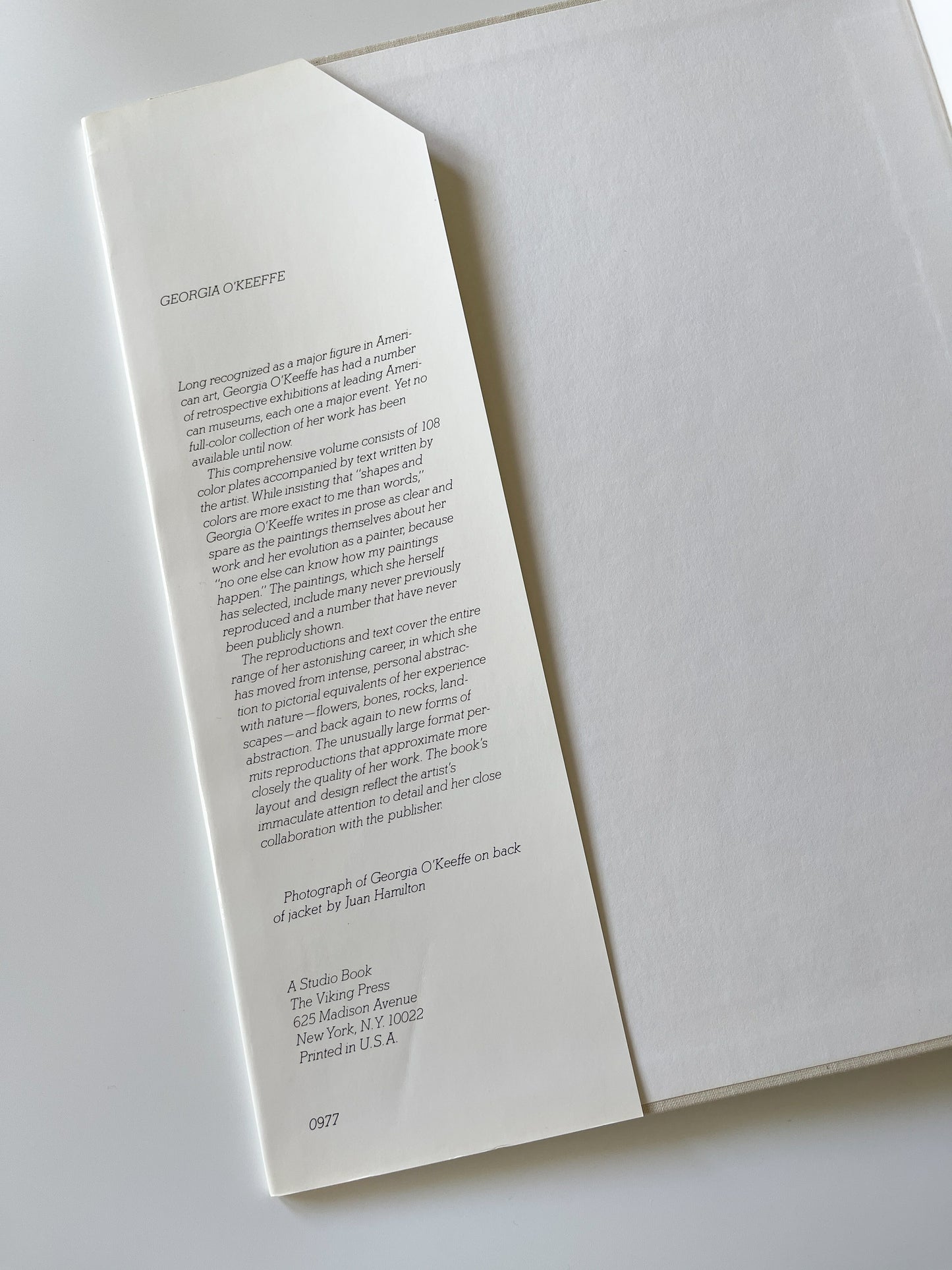 Vintage Georgia O’Keeffe (A Studio Book) 1976 First Edition Hardcover