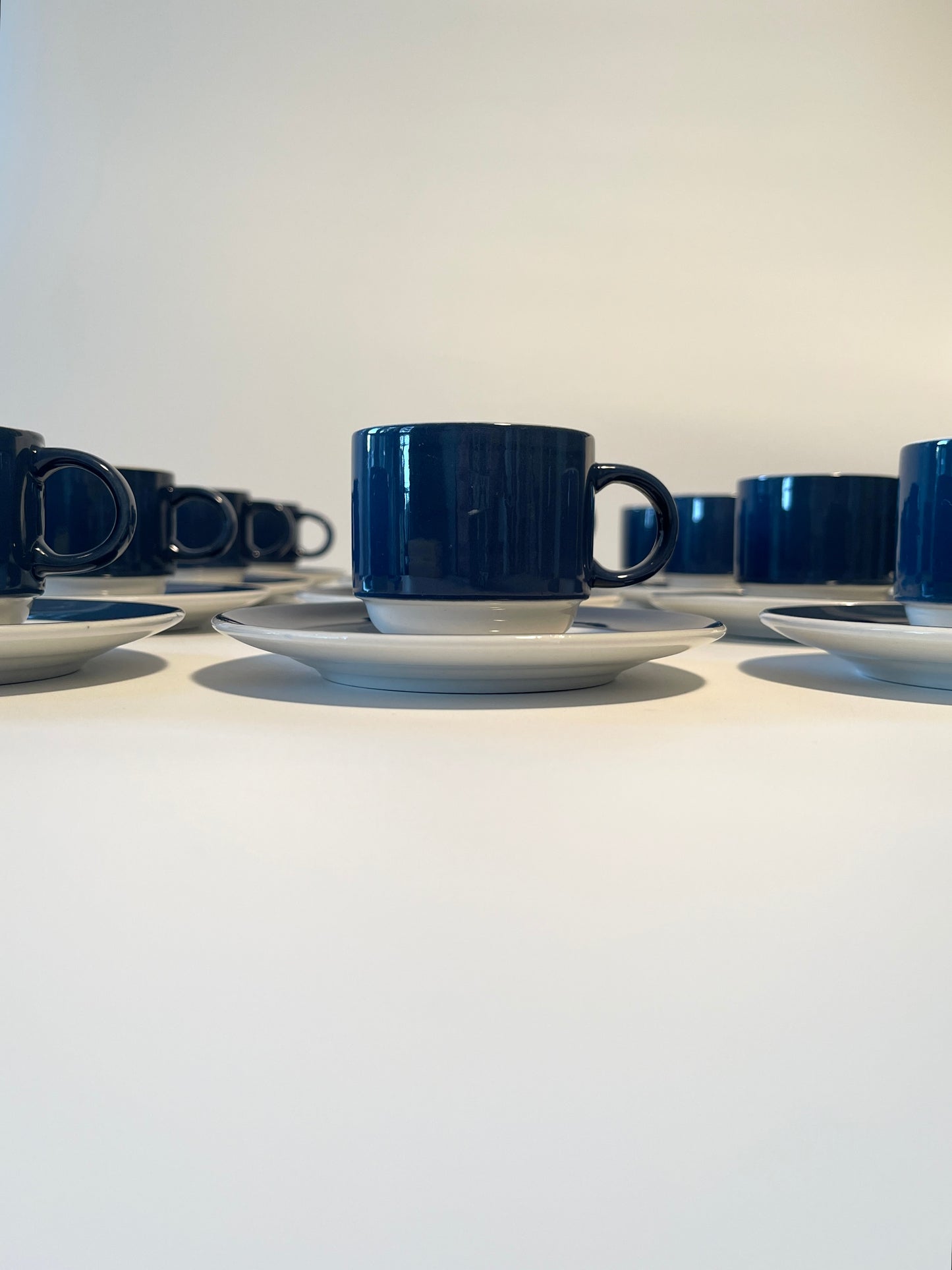 Rare Original 1950s Ginori Colonna Espresso Set
