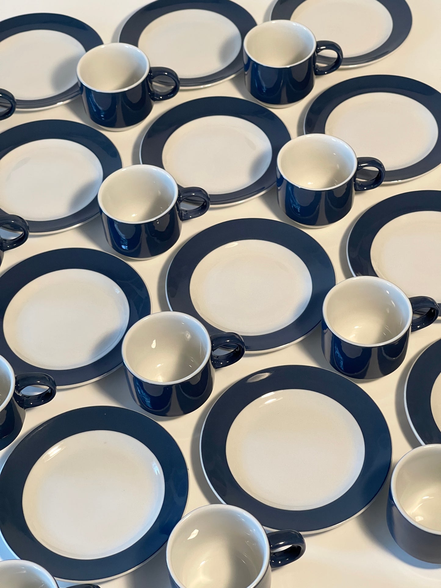 Rare Original 1950s Ginori Colonna Espresso Set