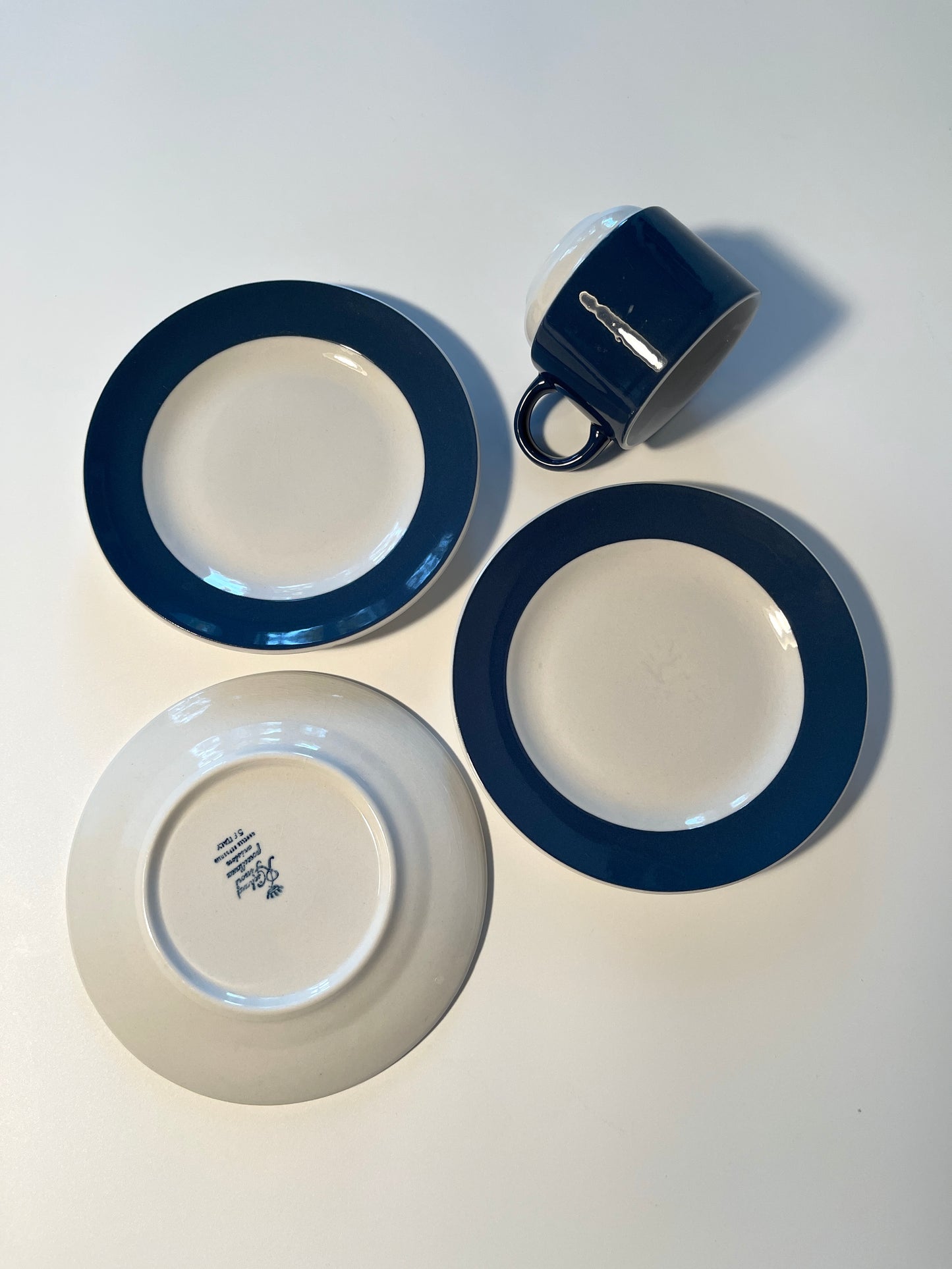Rare Original 1950s Ginori Colonna Espresso Set