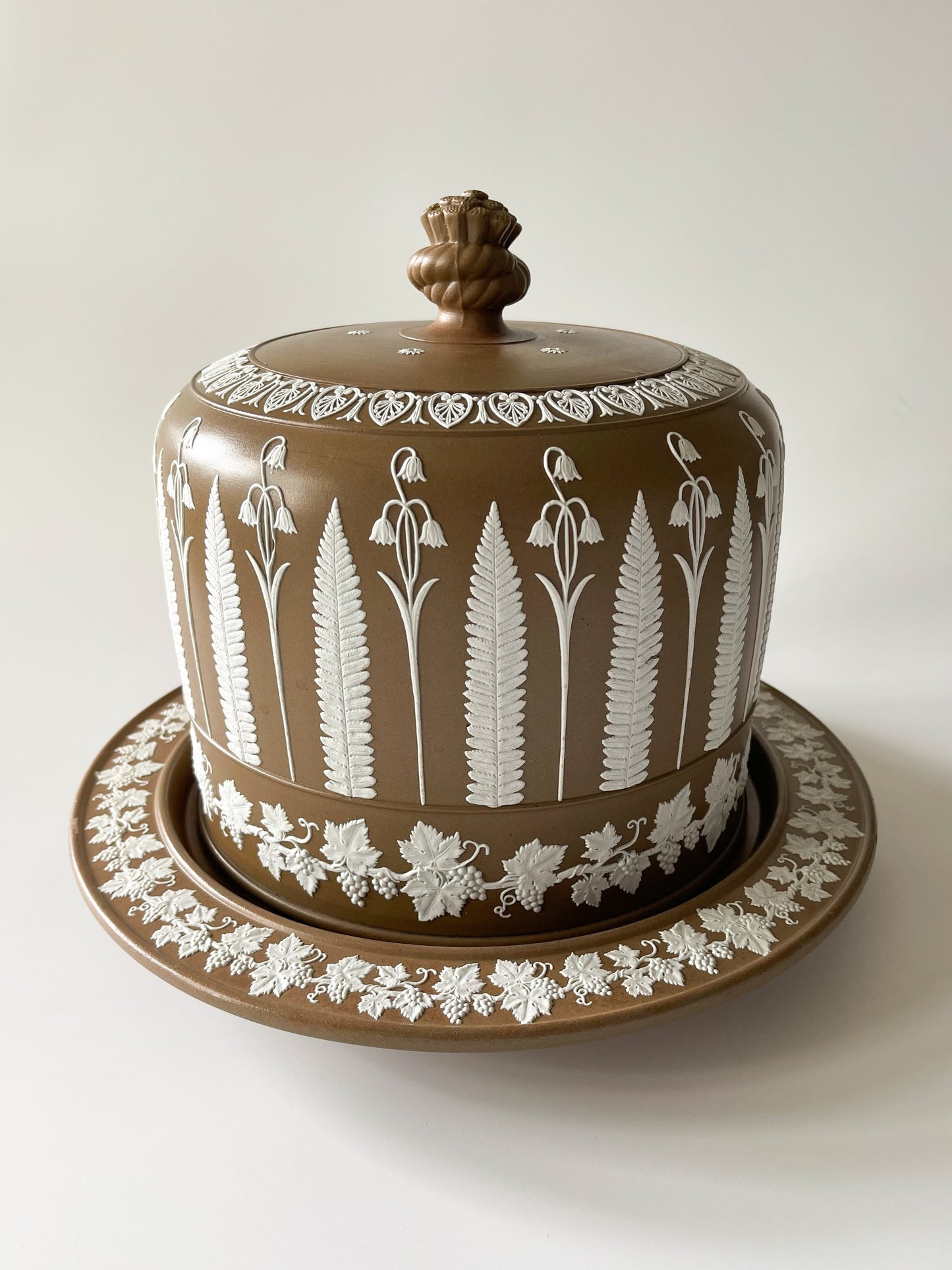 Antique 19th Century James Dudson Jasperware Cheese Dome