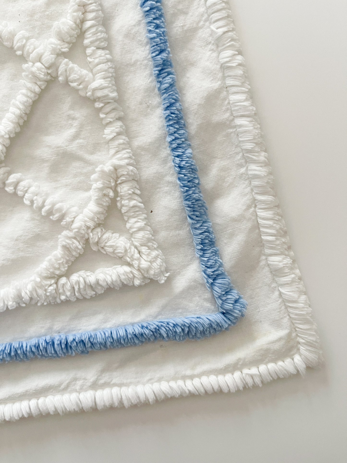 Vintage Chenille Bear Baby Blanket Bedspread