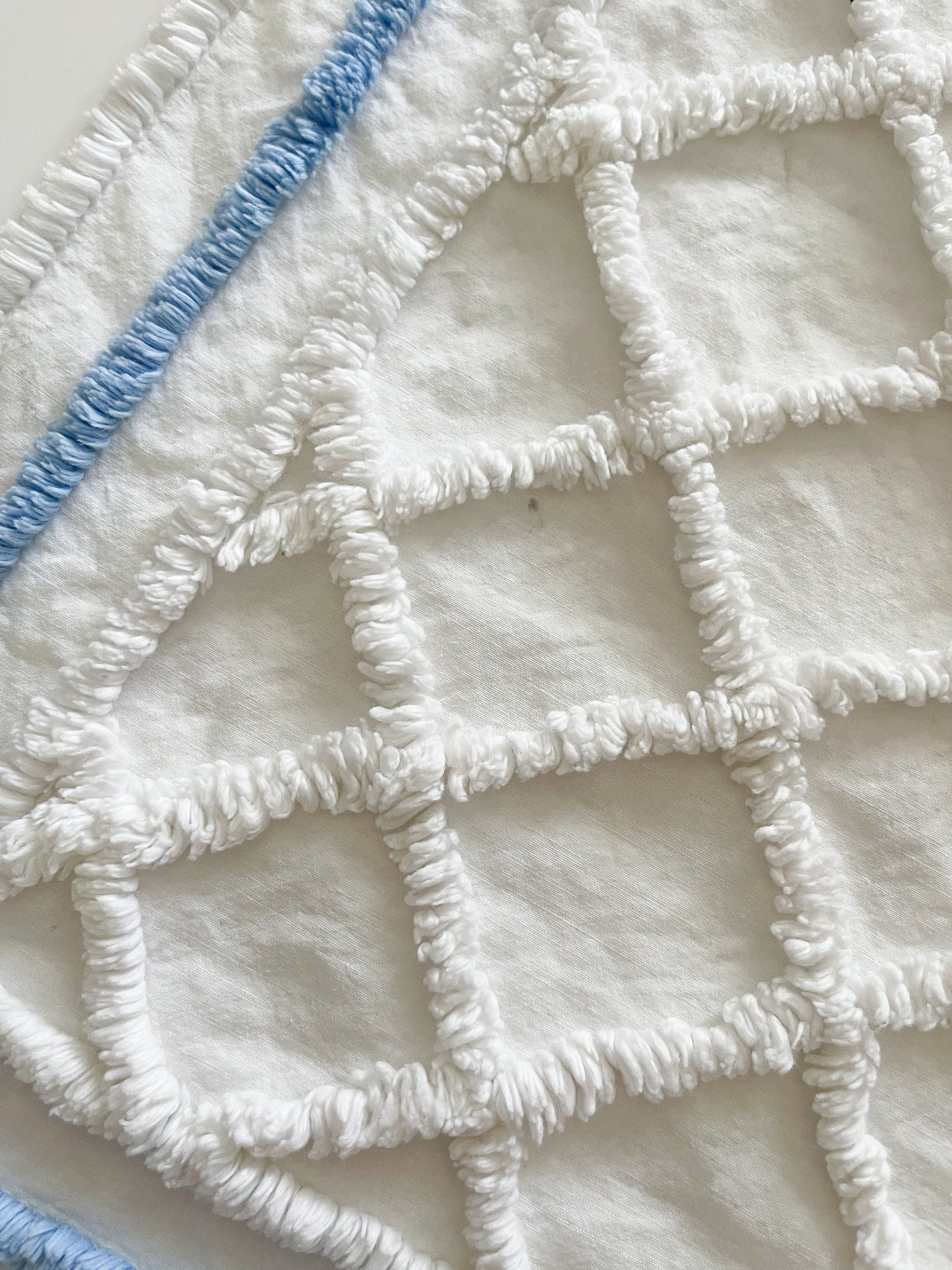 Vintage Chenille Bear Baby Blanket Bedspread