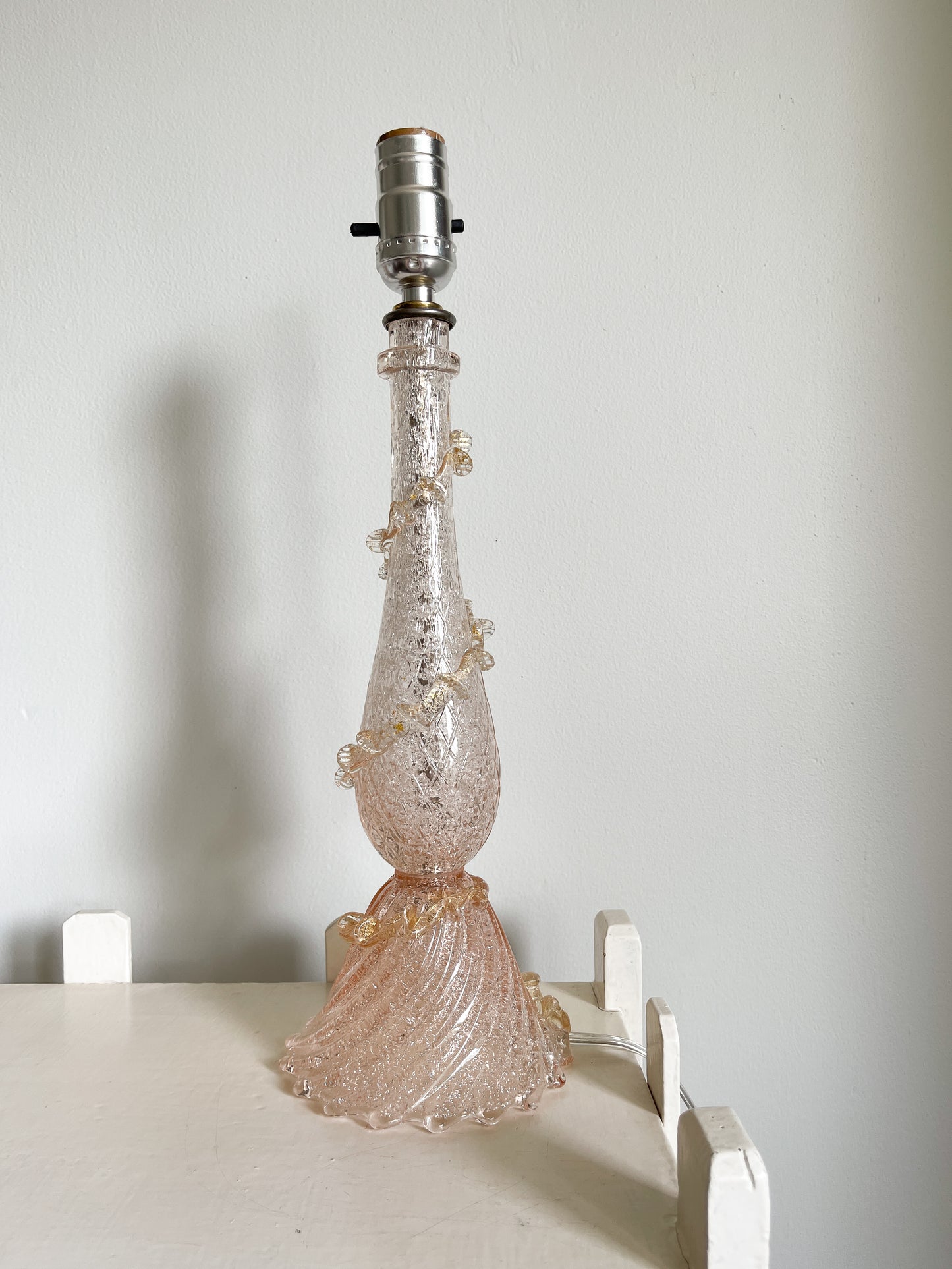 Vintage Barovier & Toso Hand Blown Murano Glass Lamp Base