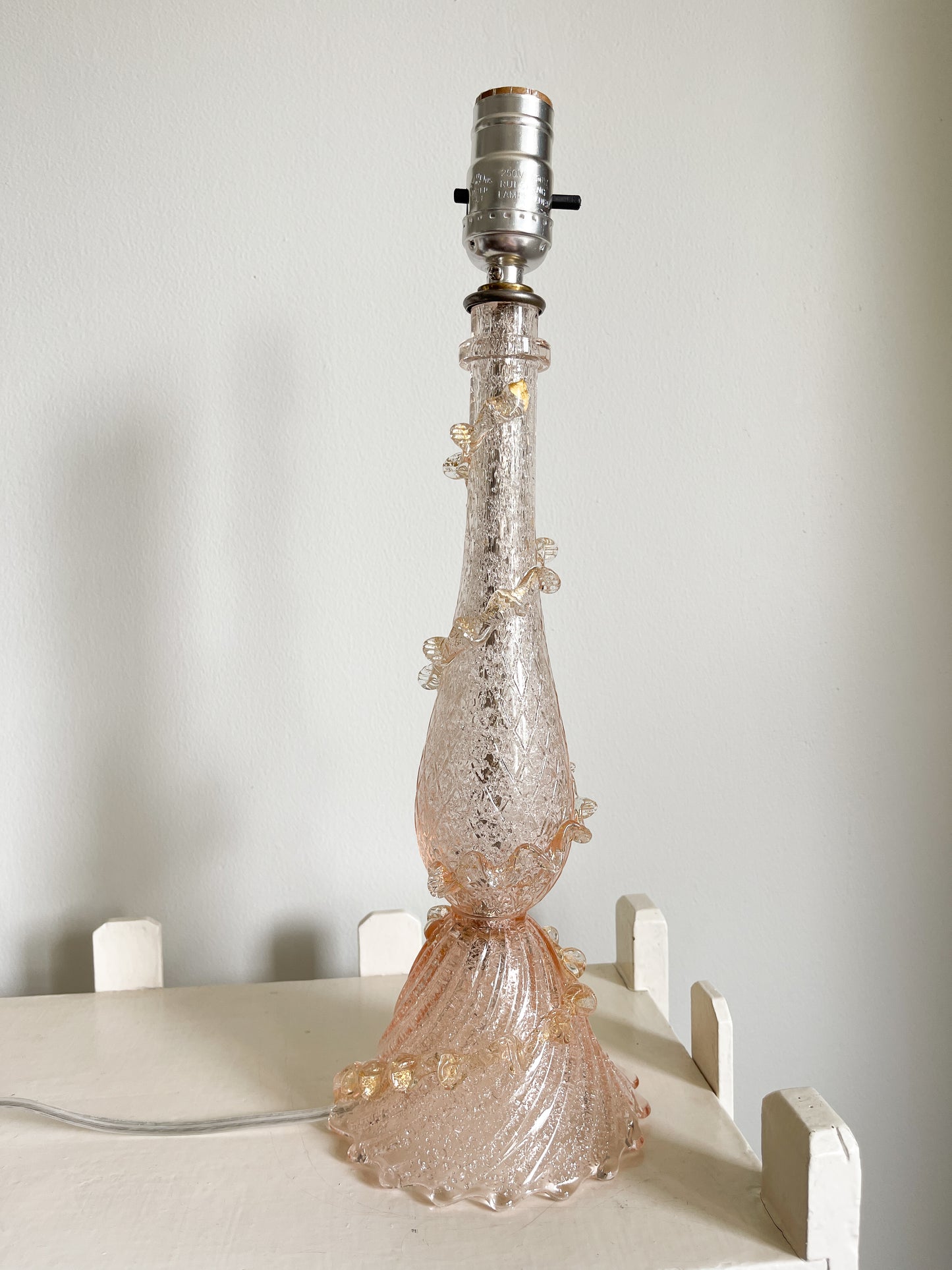 Vintage Barovier & Toso Hand Blown Murano Glass Lamp Base