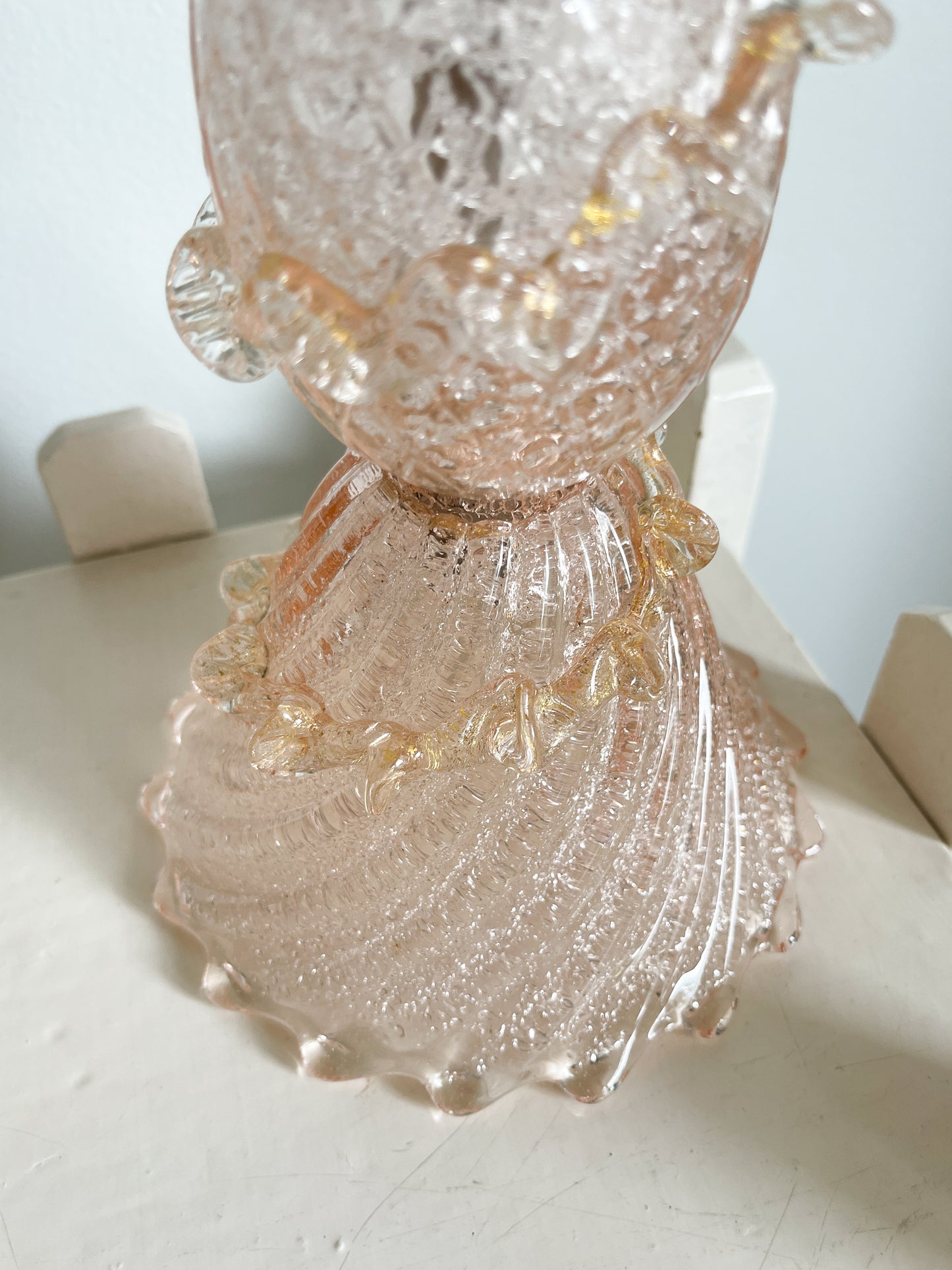 Vintage Barovier & Toso Hand Blown Murano Glass Lamp Base