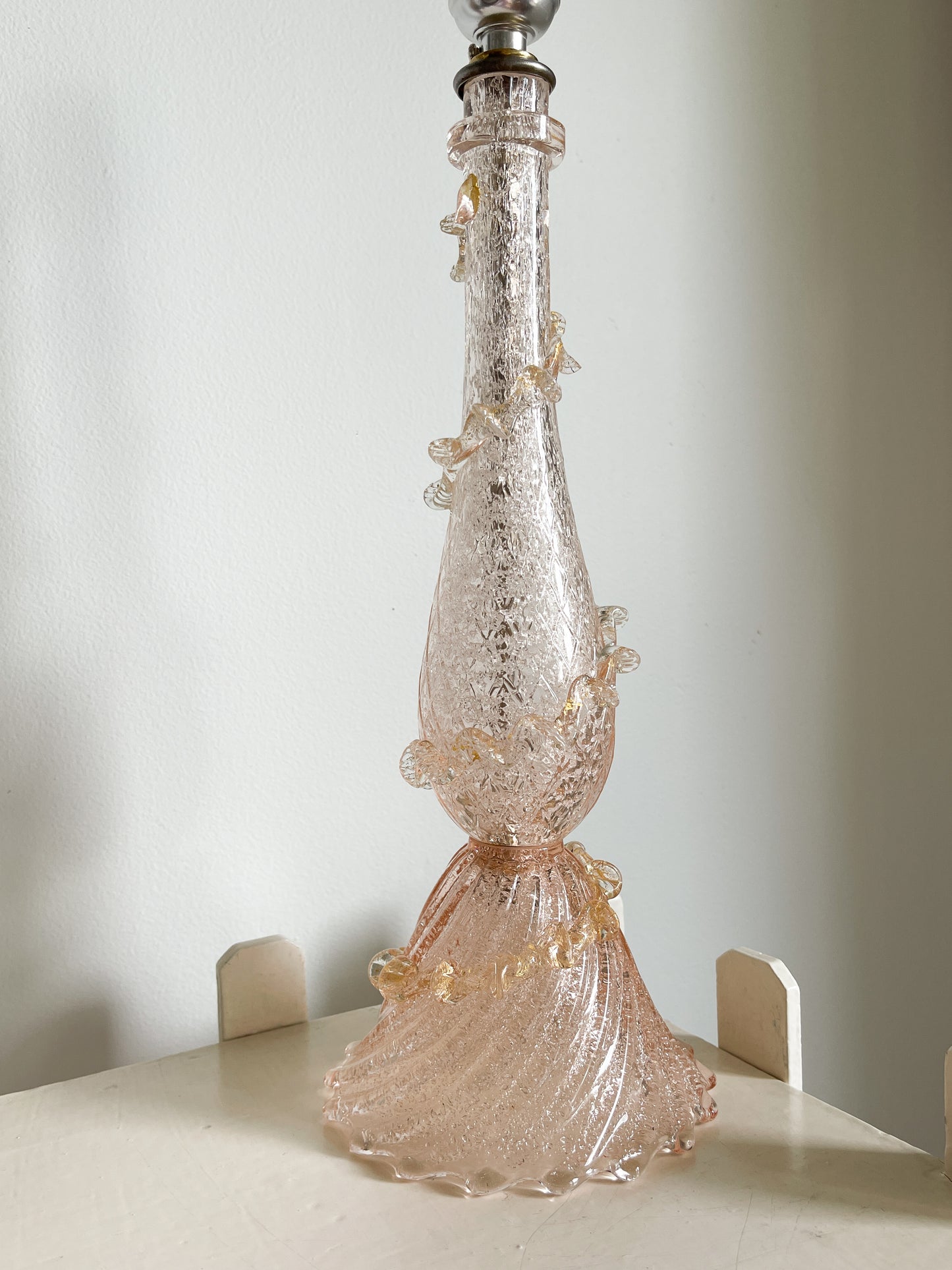 Vintage Barovier & Toso Hand Blown Murano Glass Lamp Base
