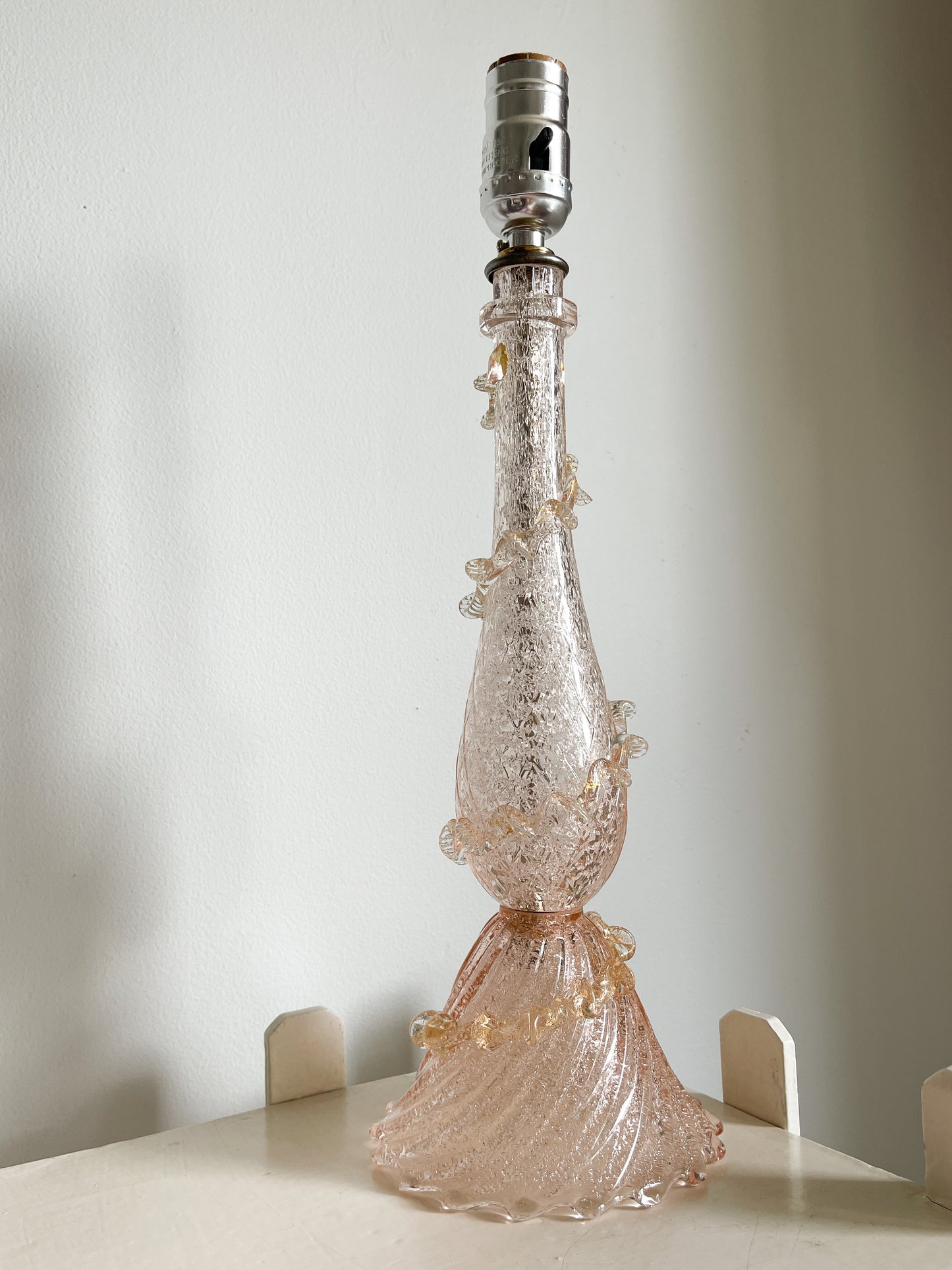 Vintage Barovier & Toso Hand Blown Murano Glass Lamp Base