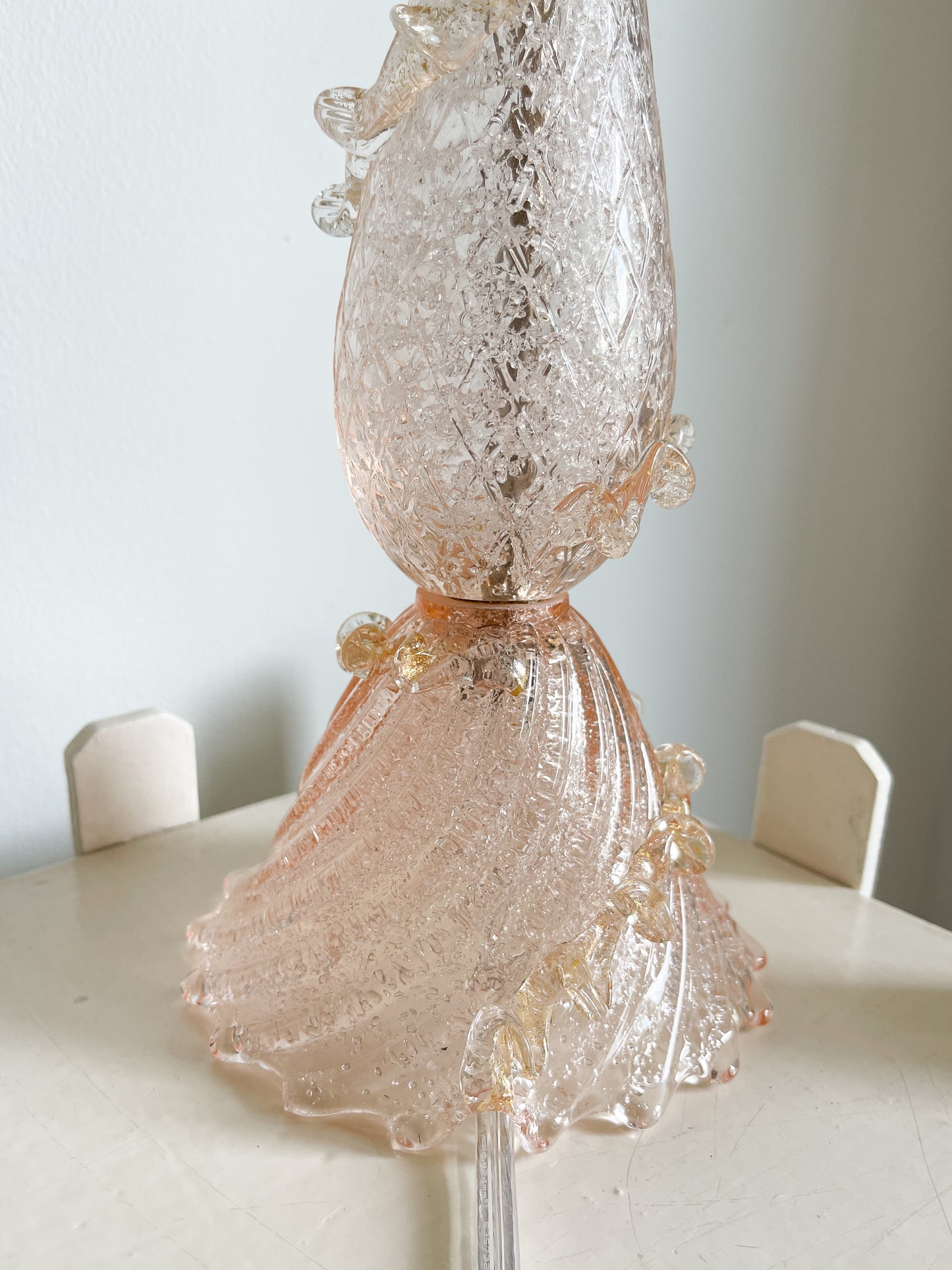 Vintage Barovier & Toso Hand Blown Murano Glass Lamp Base