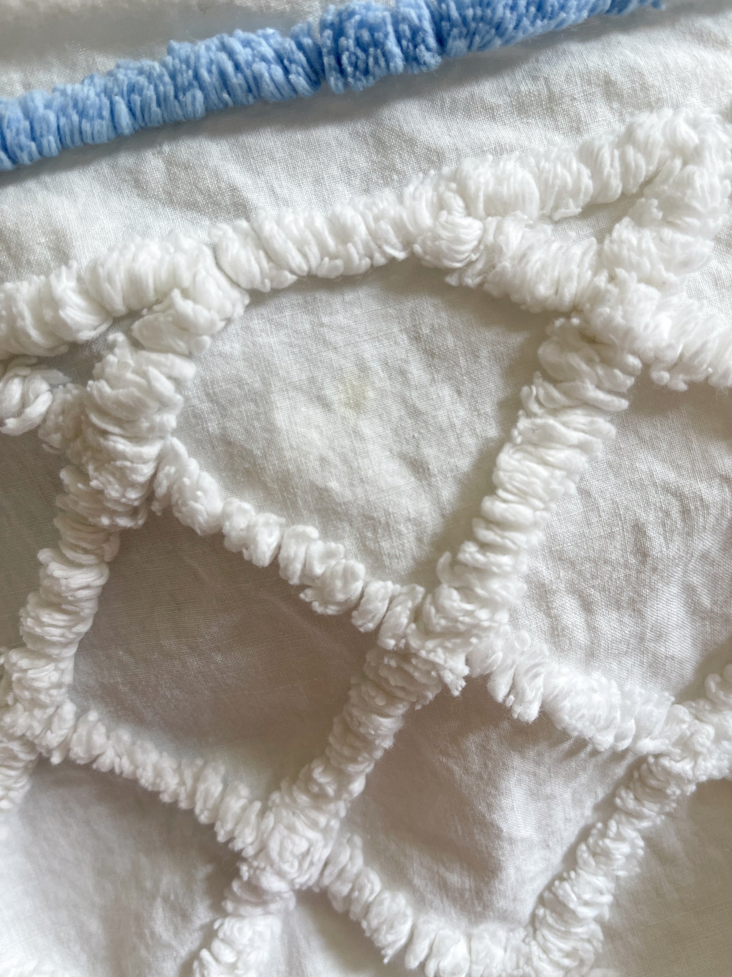 Vintage Chenille Bear Baby Blanket Bedspread