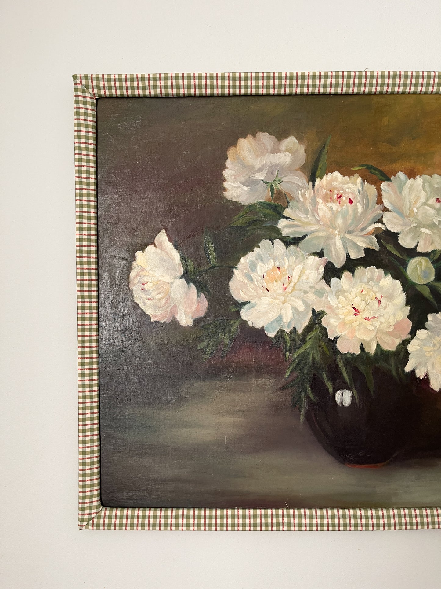 Peony Still Life Large Scale Original Oil Painting