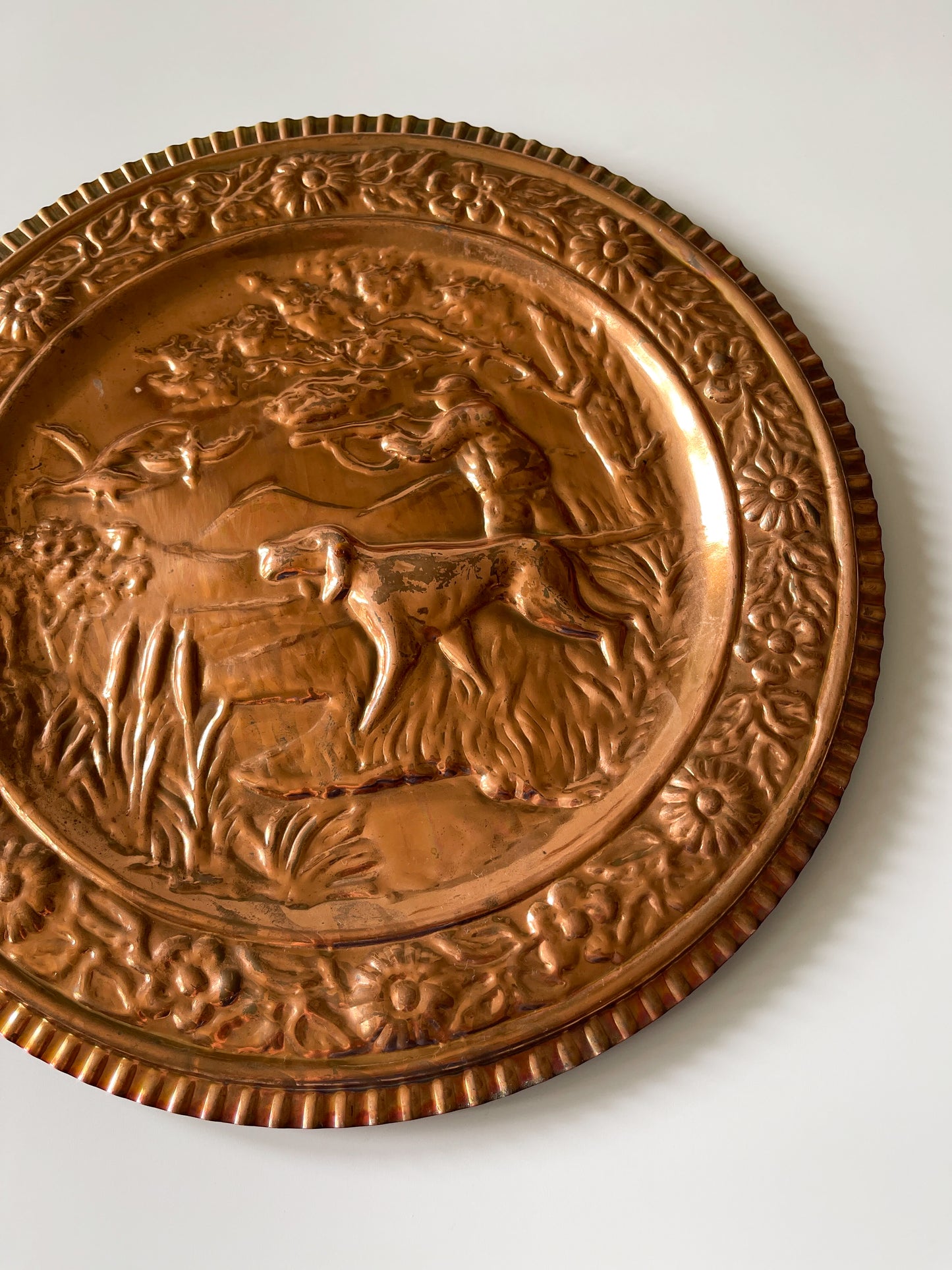 Vintage Italian Embossed Copper Wall Plaques