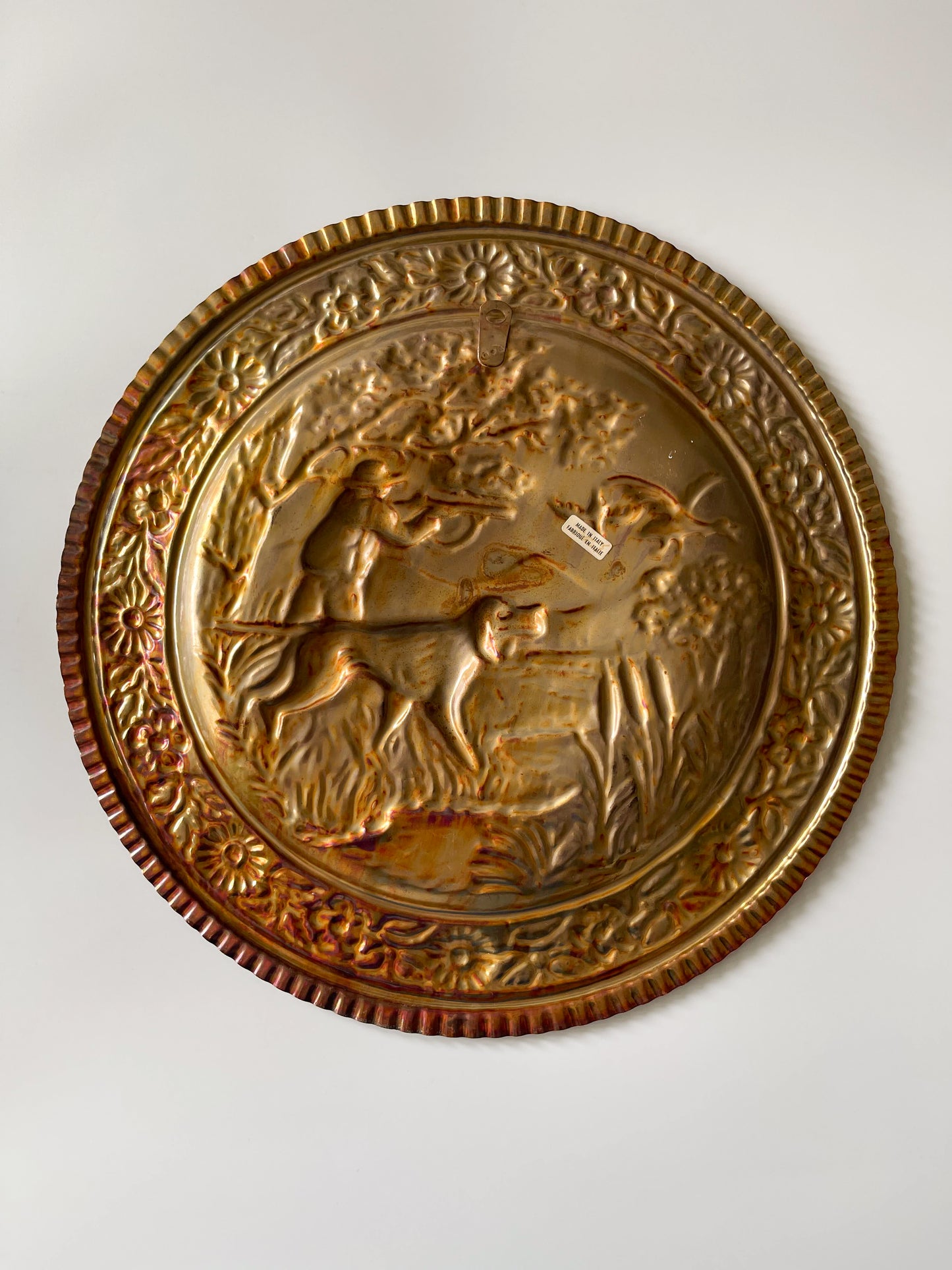 Vintage Italian Embossed Copper Wall Plaques