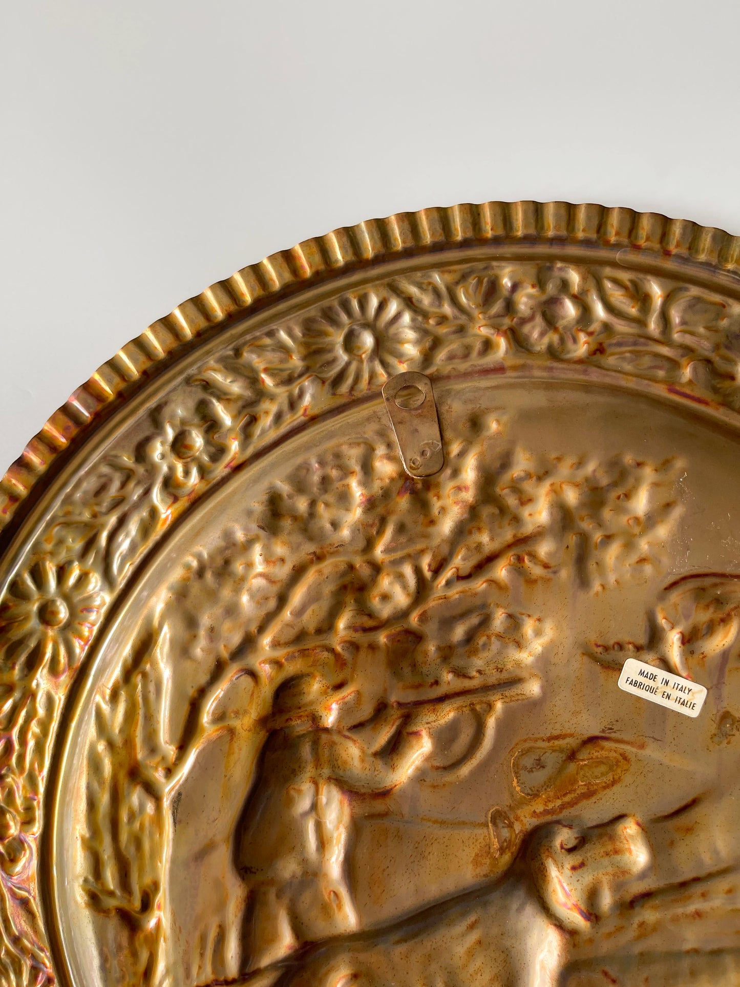 Vintage Italian Embossed Copper Wall Plaques