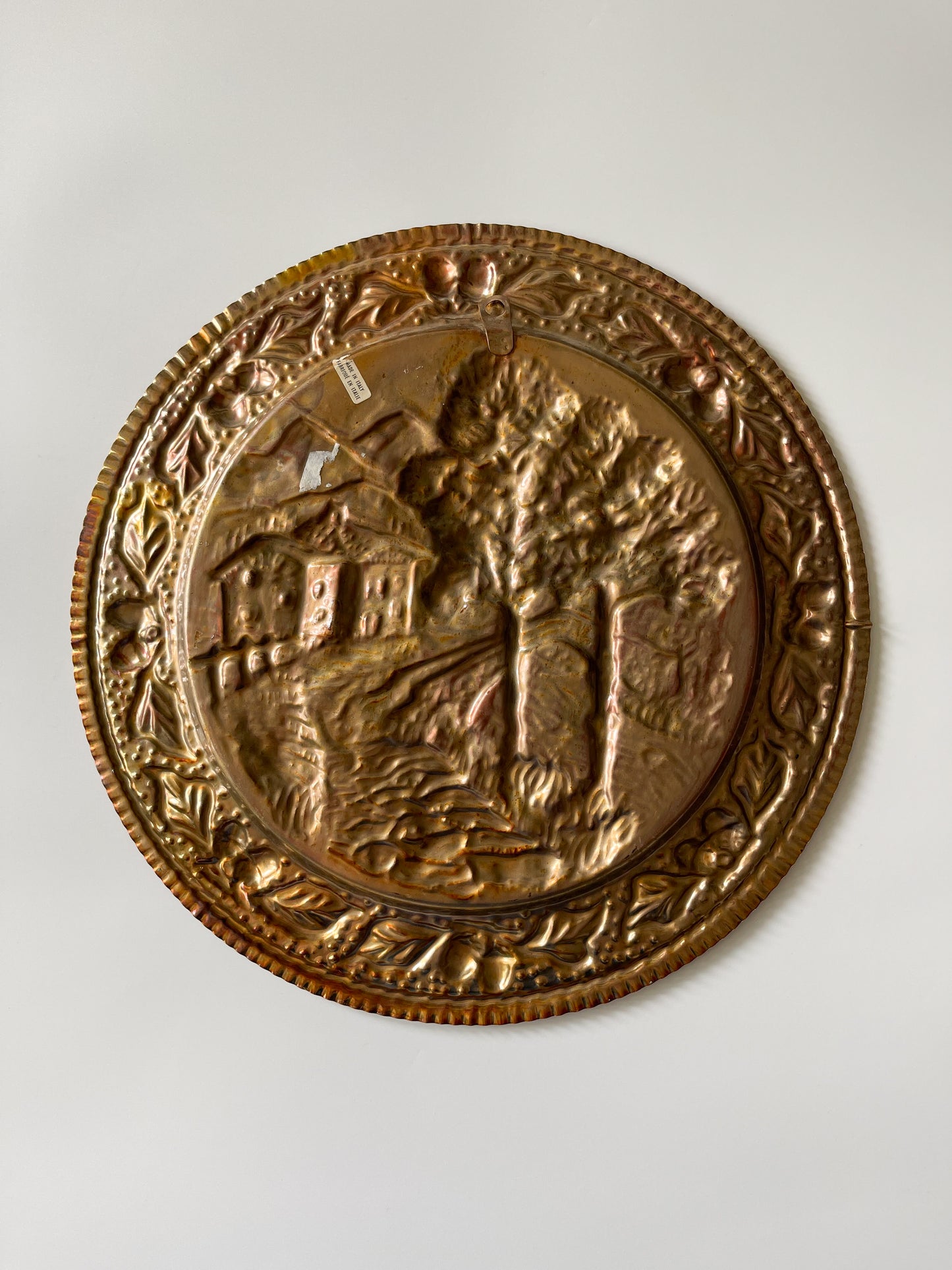 Vintage Italian Embossed Copper Wall Plaques