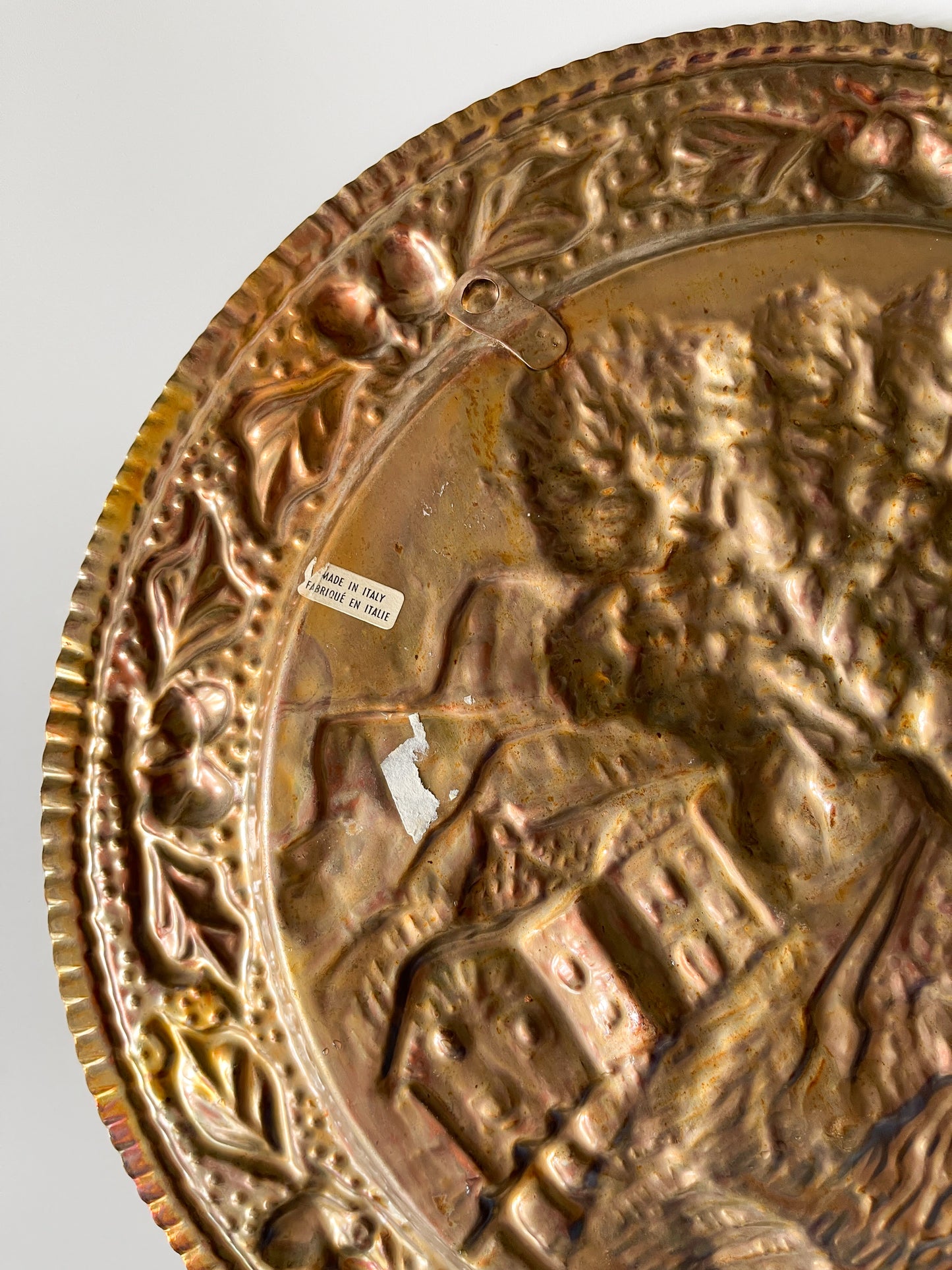 Vintage Italian Embossed Copper Wall Plaques