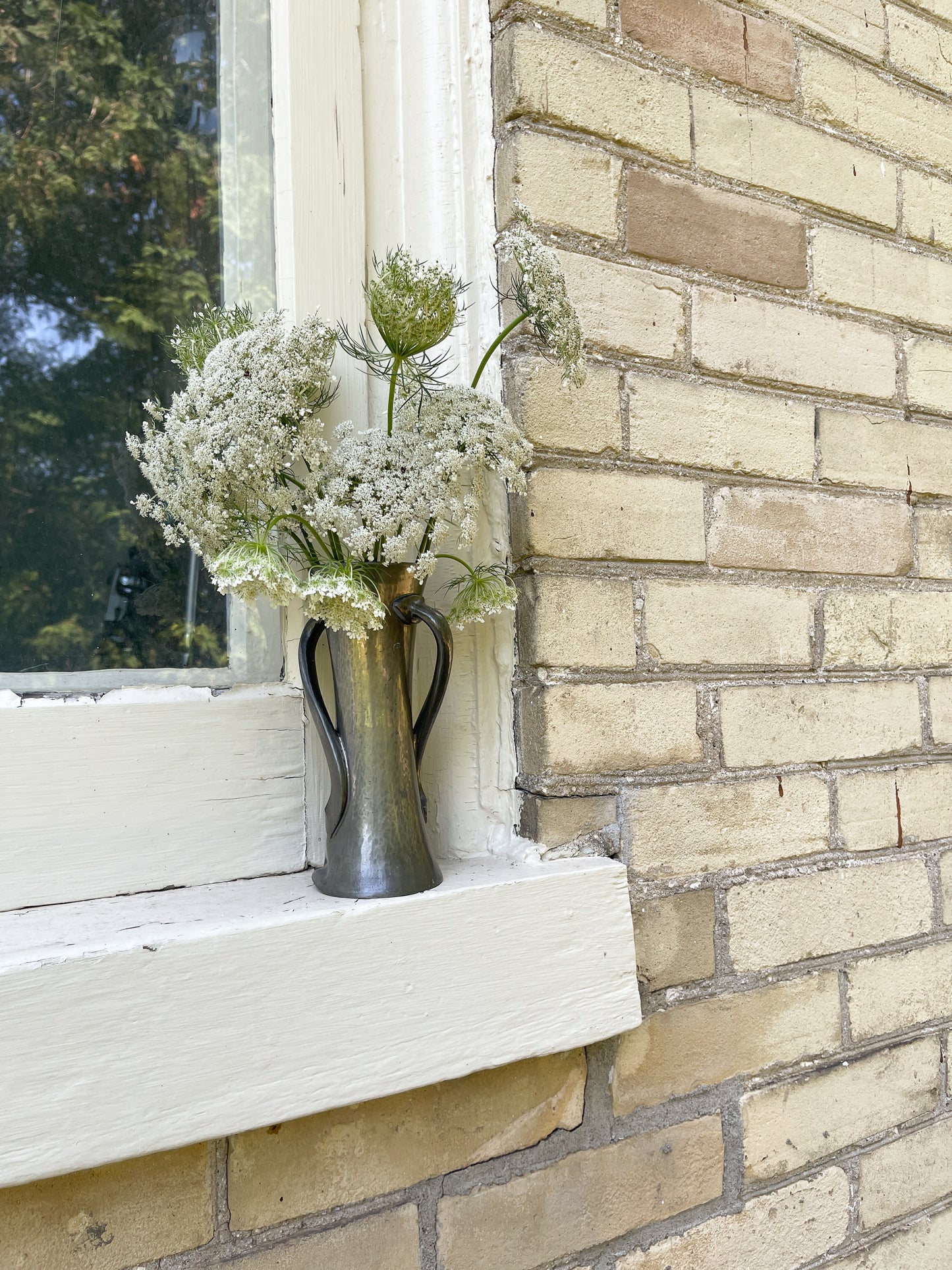 Antique Tudric Pewter Twin-Handled Vase by Oliver Baker for Liberty & Co.