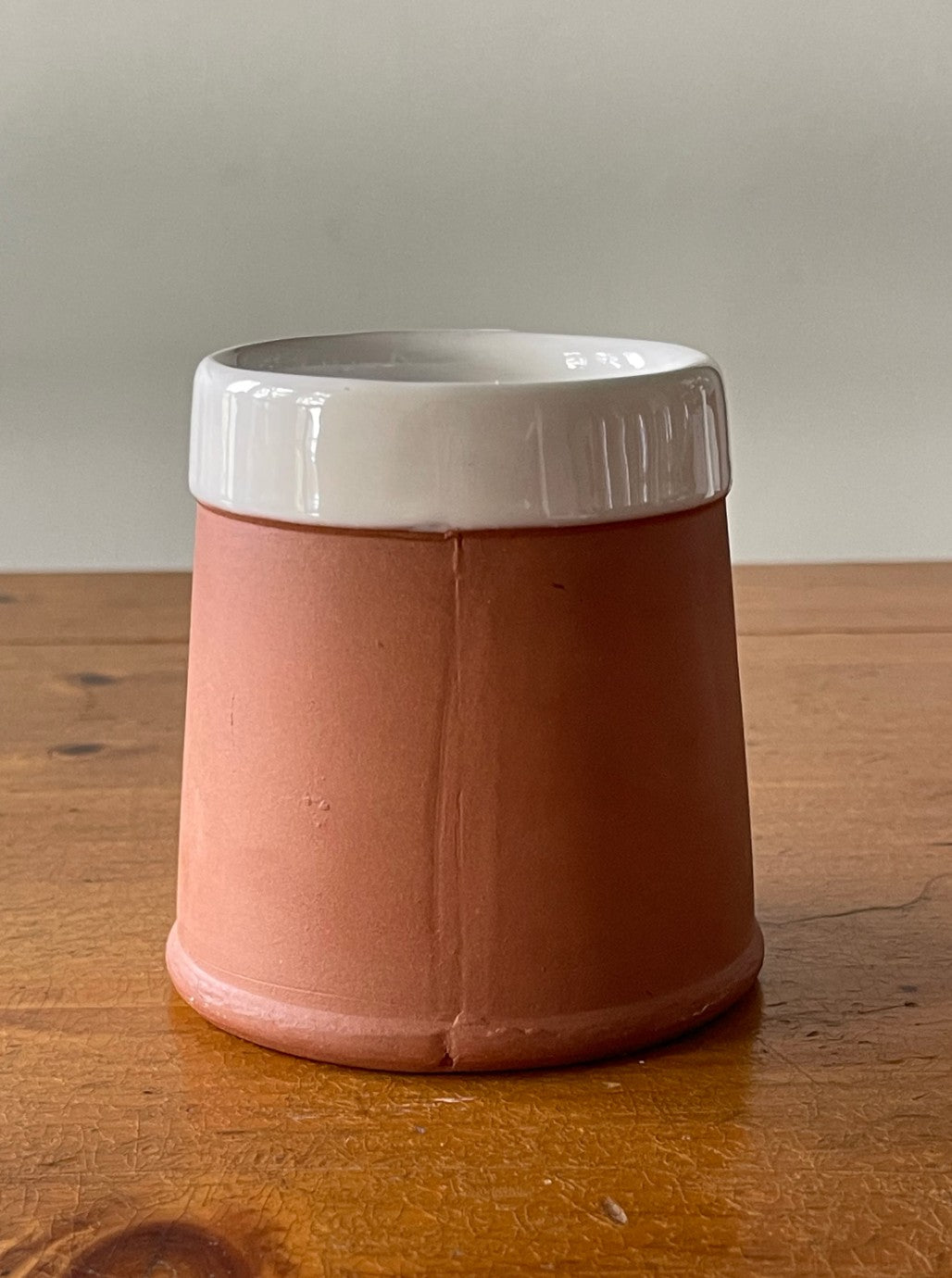 Vintage English Glazed Terracotta Pottery Mug