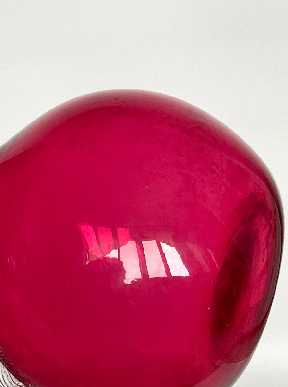 Antique Victorian Bristol Cranberry Glass Jug
