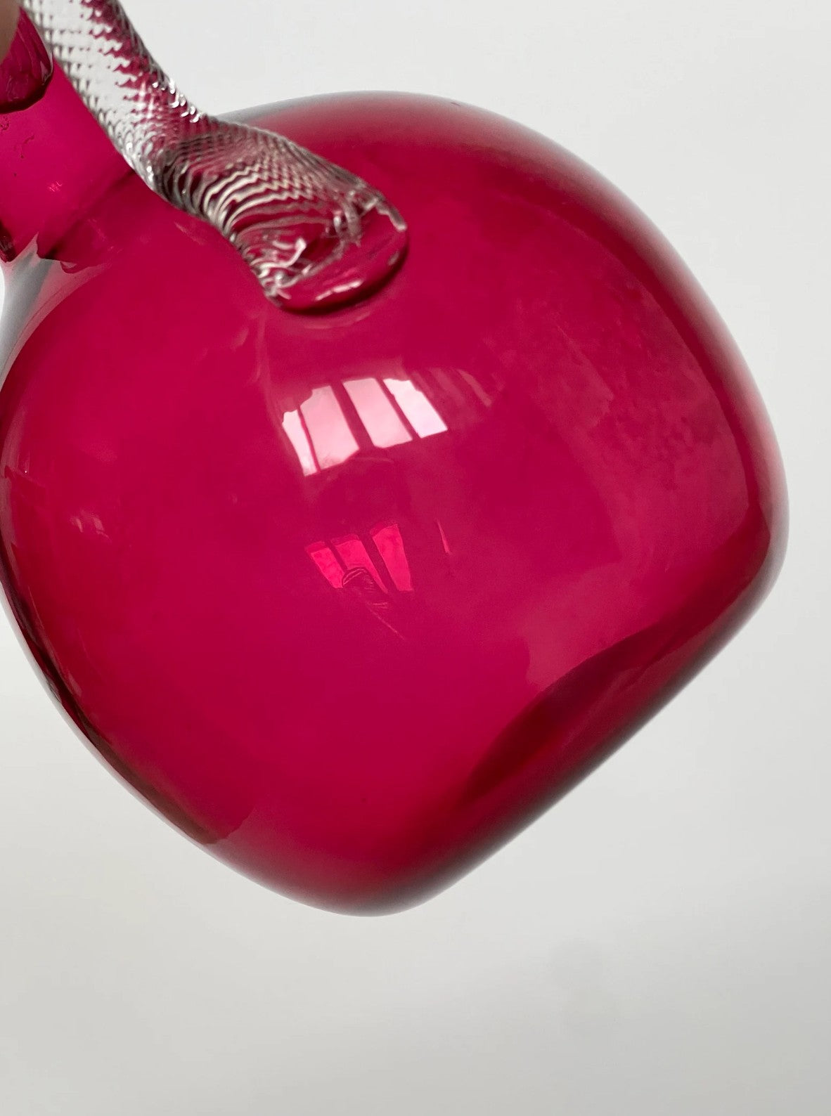 Antique Victorian Bristol Cranberry Glass Jug