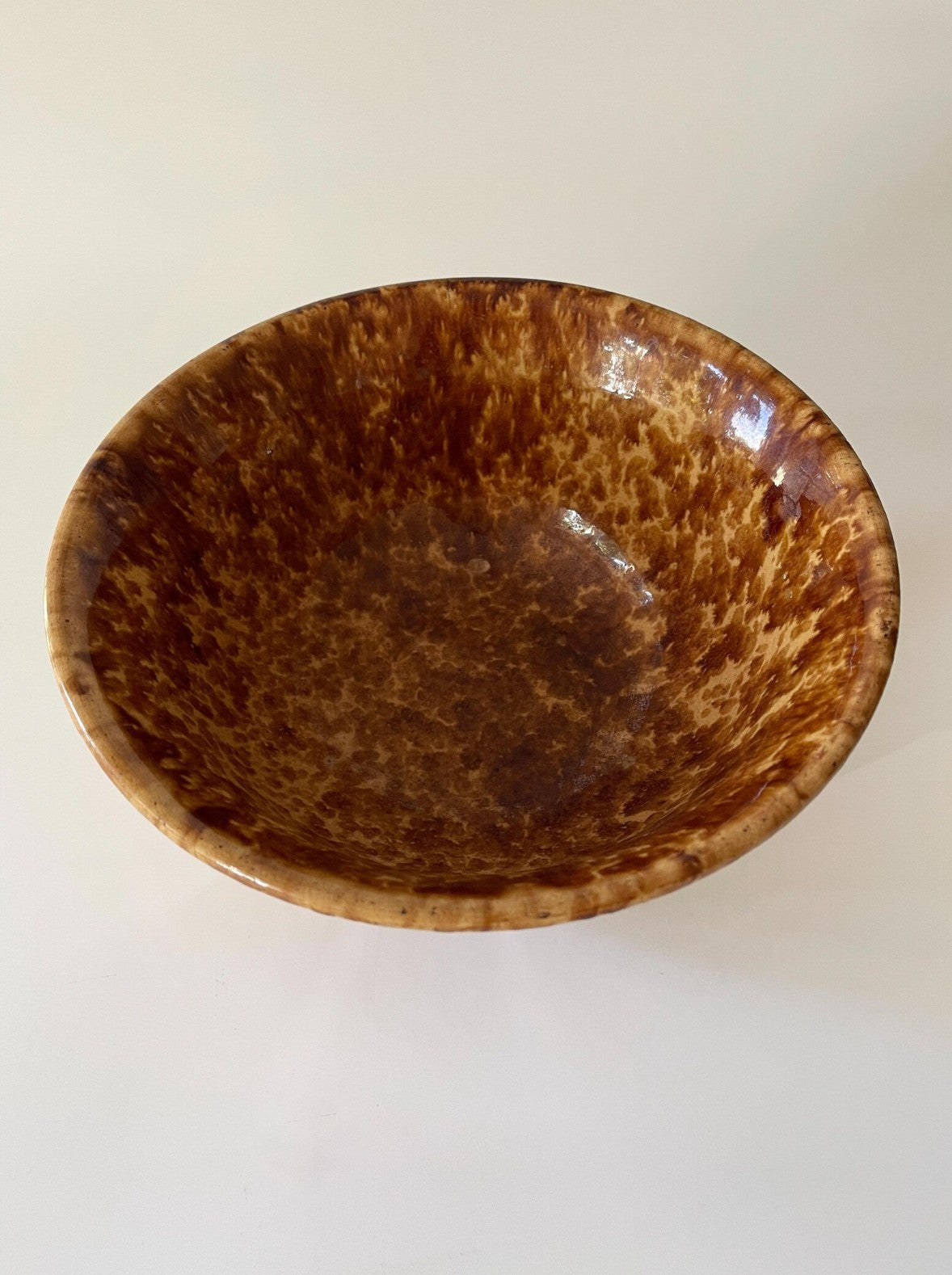 Antique Rockingham Bennington Pottery Bowl 1