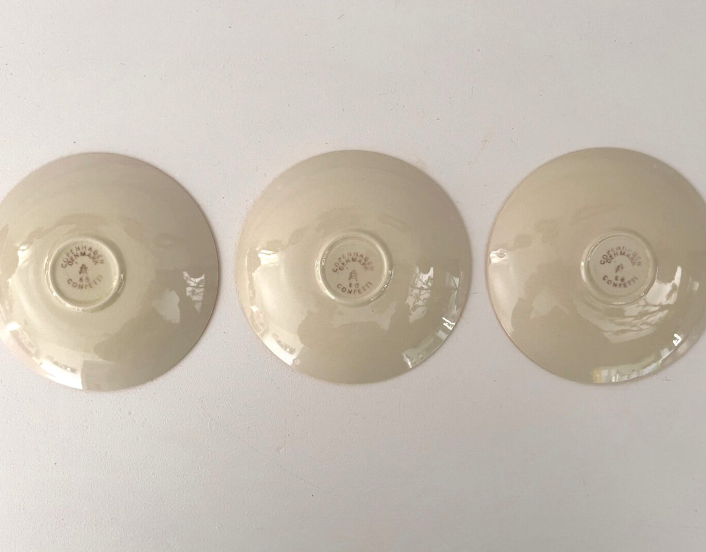 Vintage 1950s Royal Copenhagen Espresso Cups & Saucers